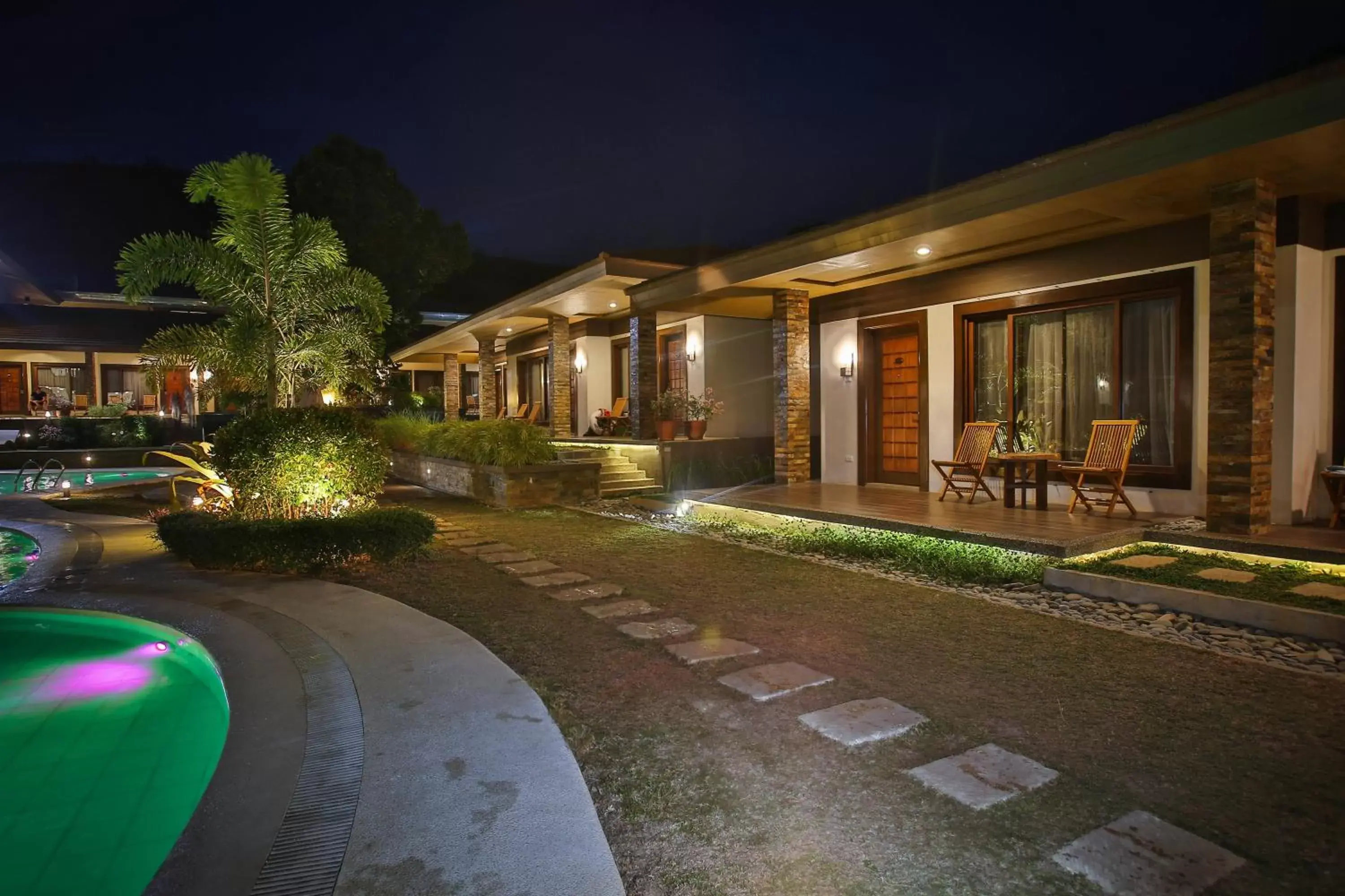 Patio, Swimming Pool in Coron Soleil Garden Resort