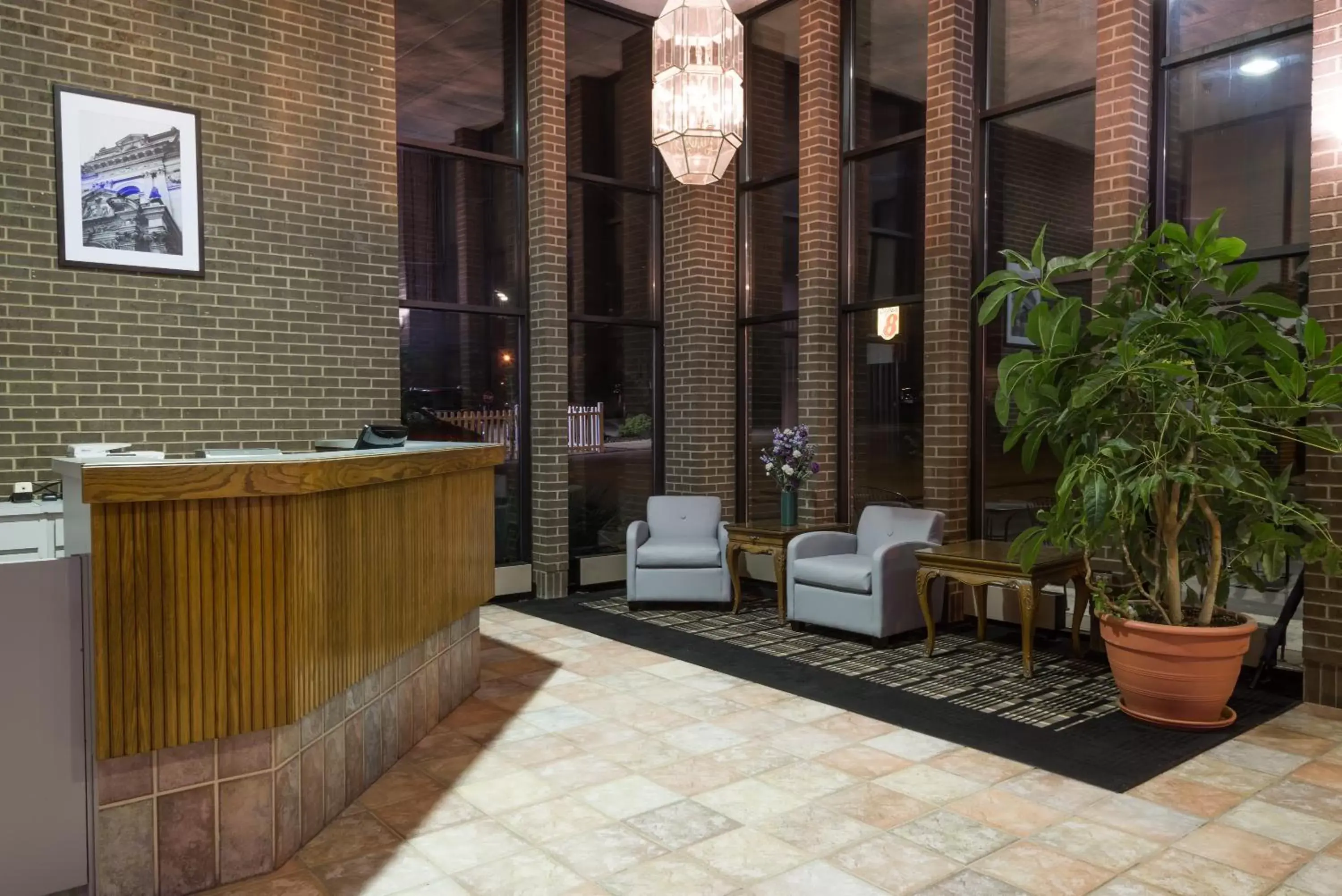 Lobby/Reception in Super 8 by Wyndham Miamisburg Dayton S Area OH