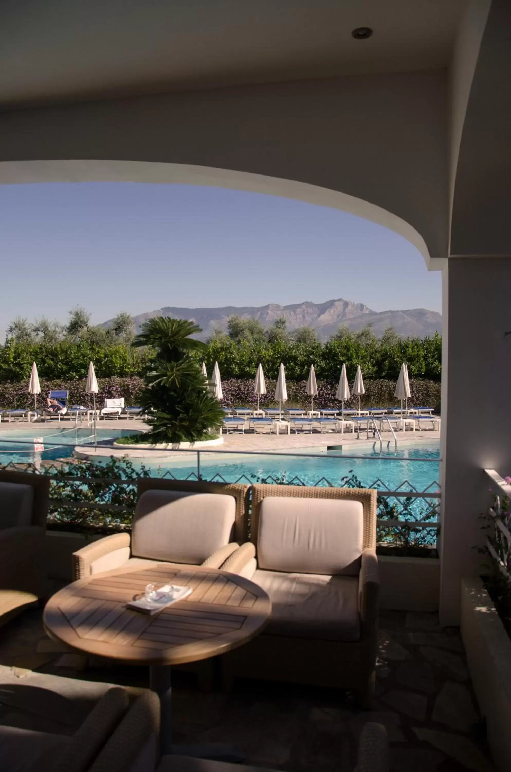 Patio in Grand Hotel Aminta