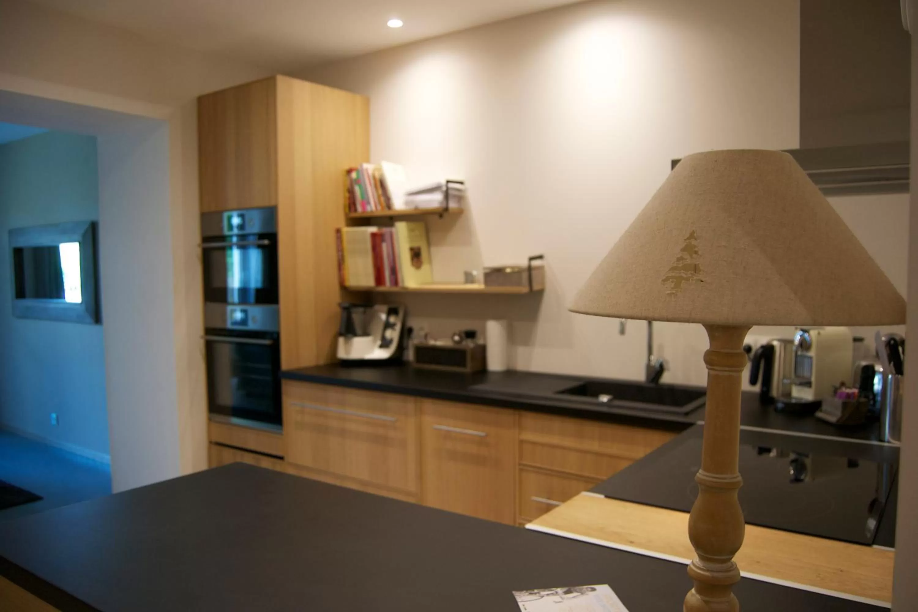 Kitchen or kitchenette in Appart'hôtel 27 le lion d'or