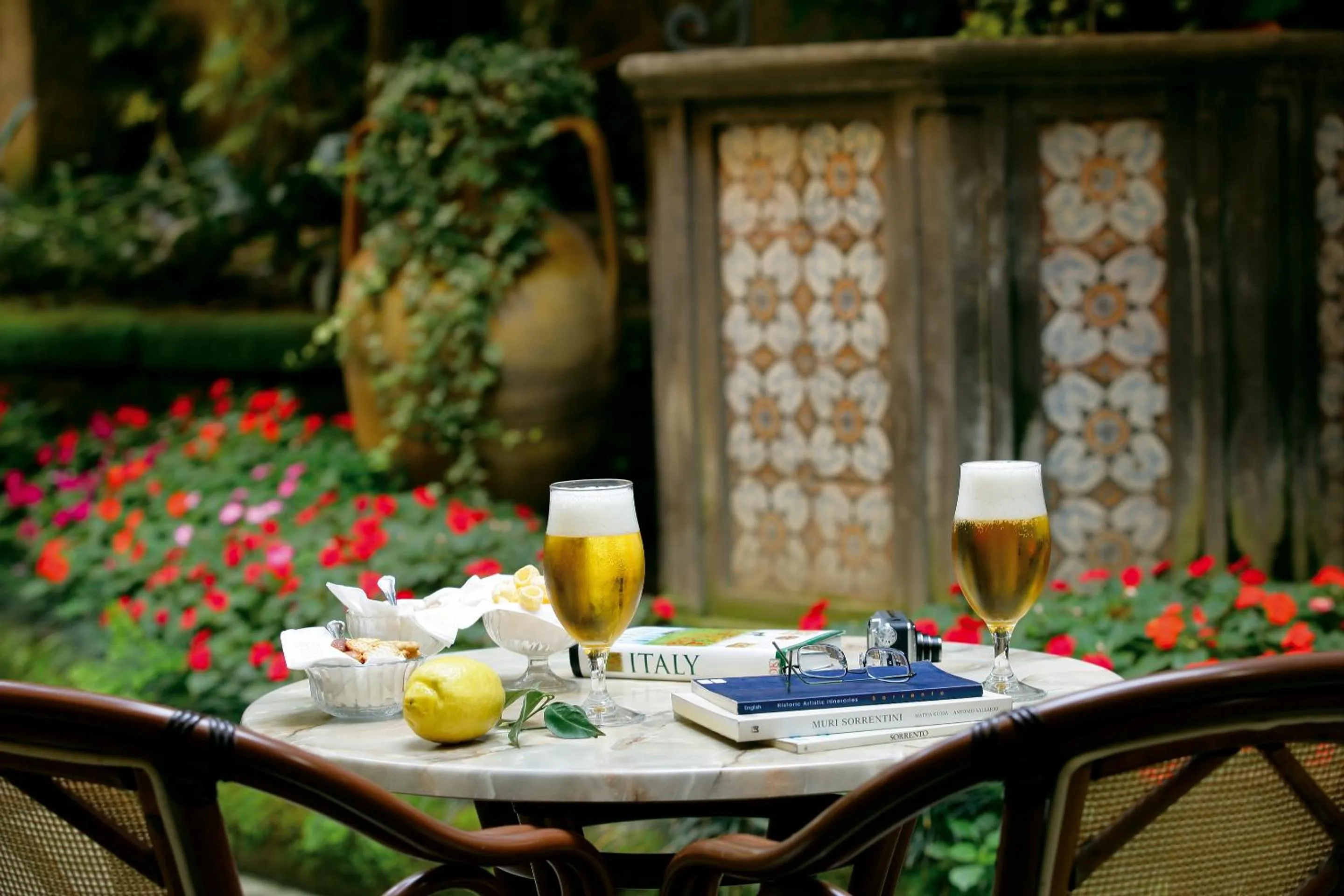 Garden in Grand Hotel de la Ville