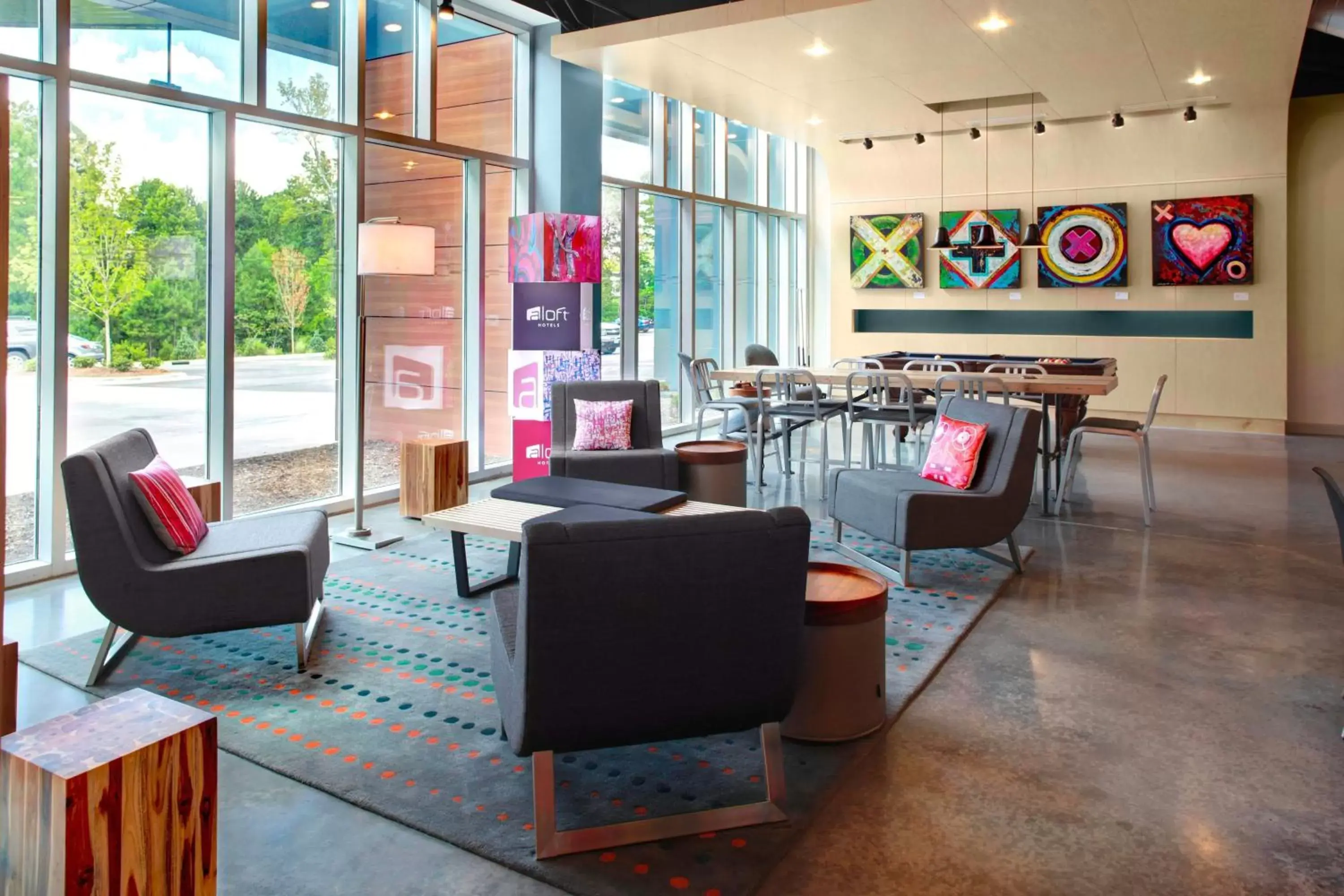 Lobby or reception in Aloft Raleigh Durham Airport Brier Creek