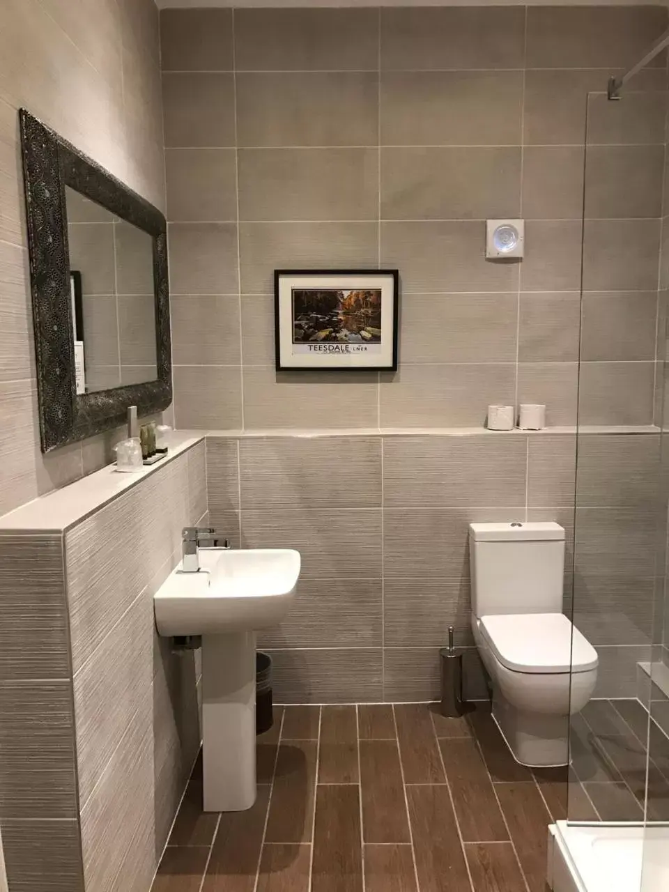 Decorative detail, Bathroom in Best Western Walworth Castle Hotel