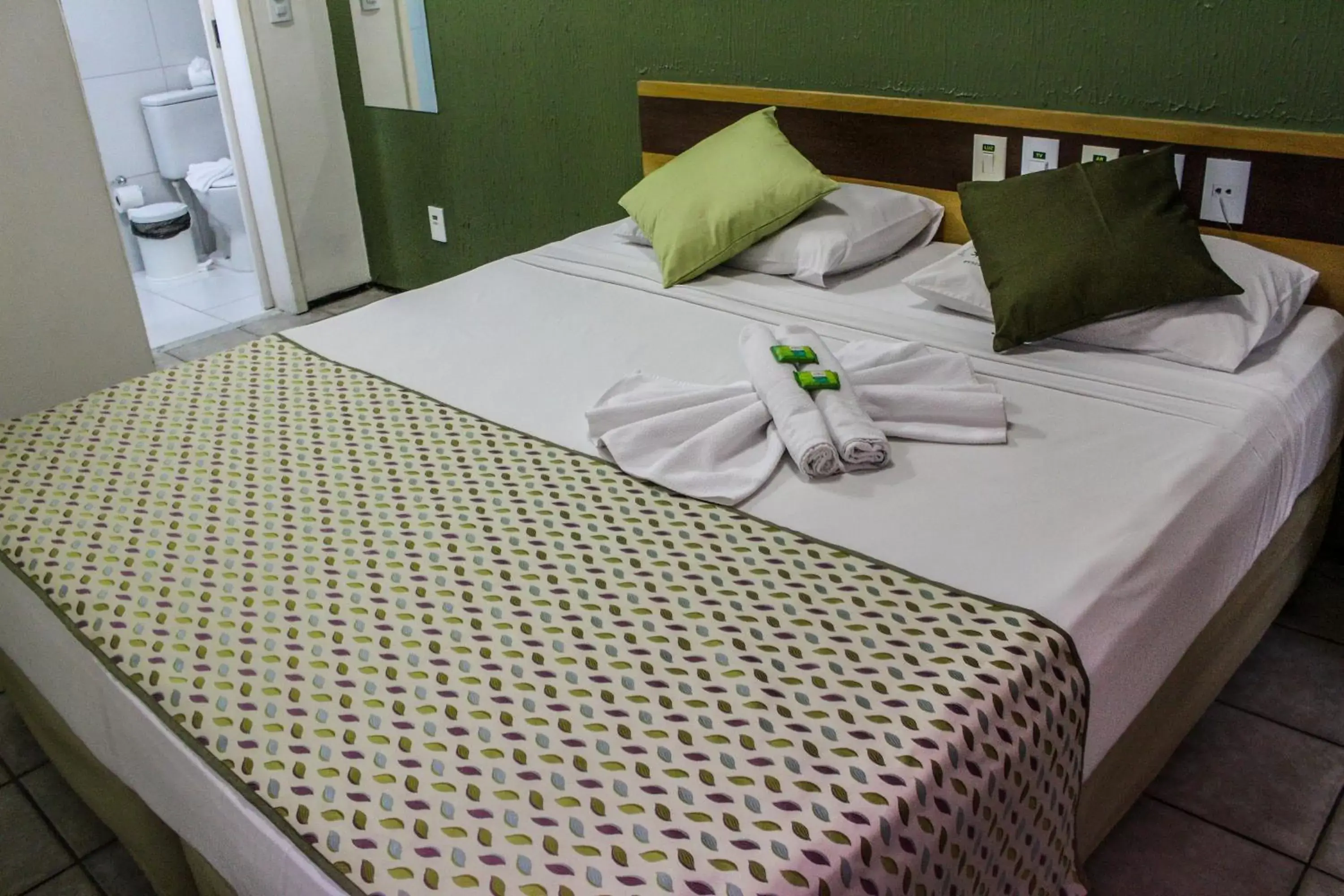 Bed in Abrolhos Praia Hotel Bed in Abrolhos Praia Hotel