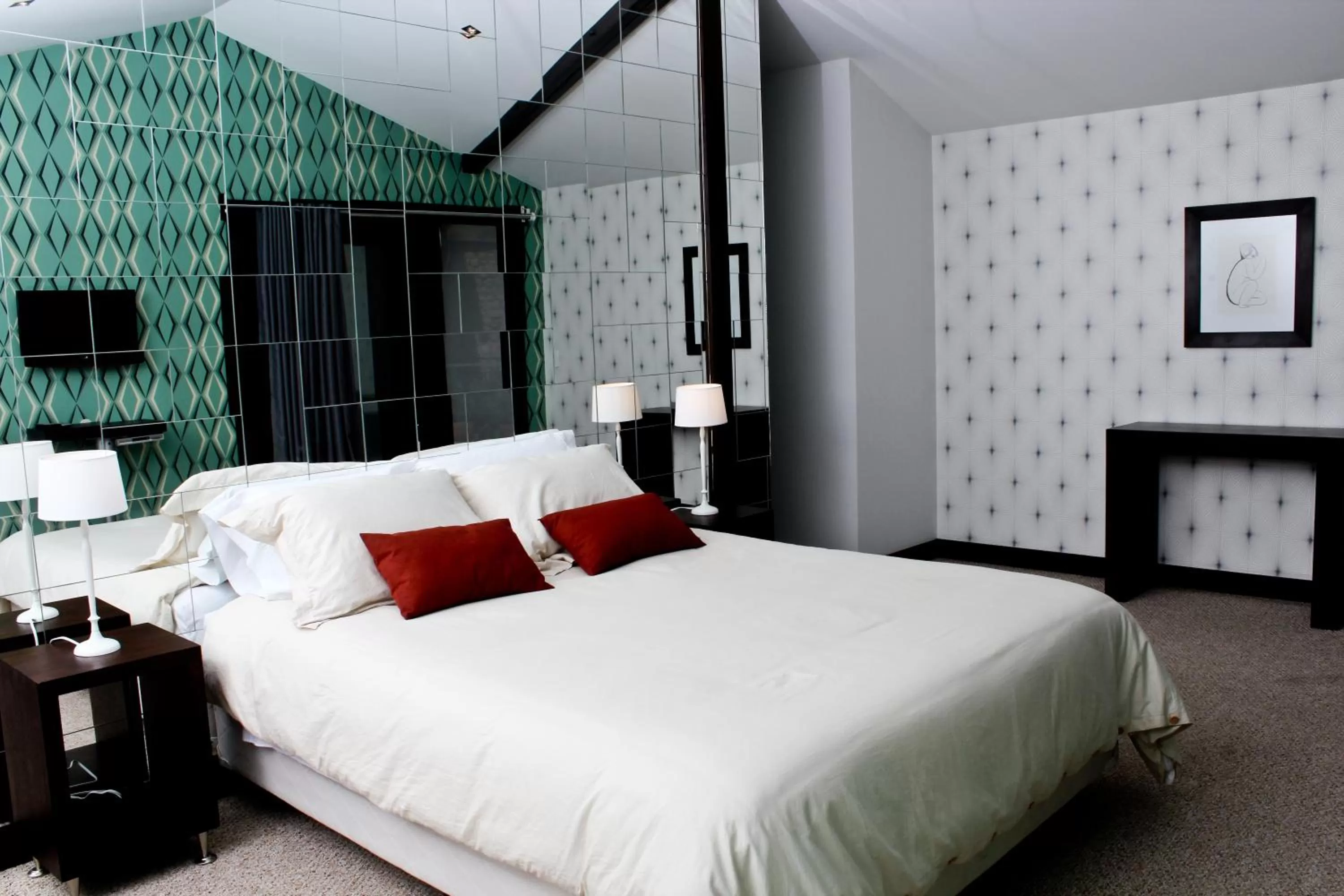 Bed in Hotel Casa Gardenia