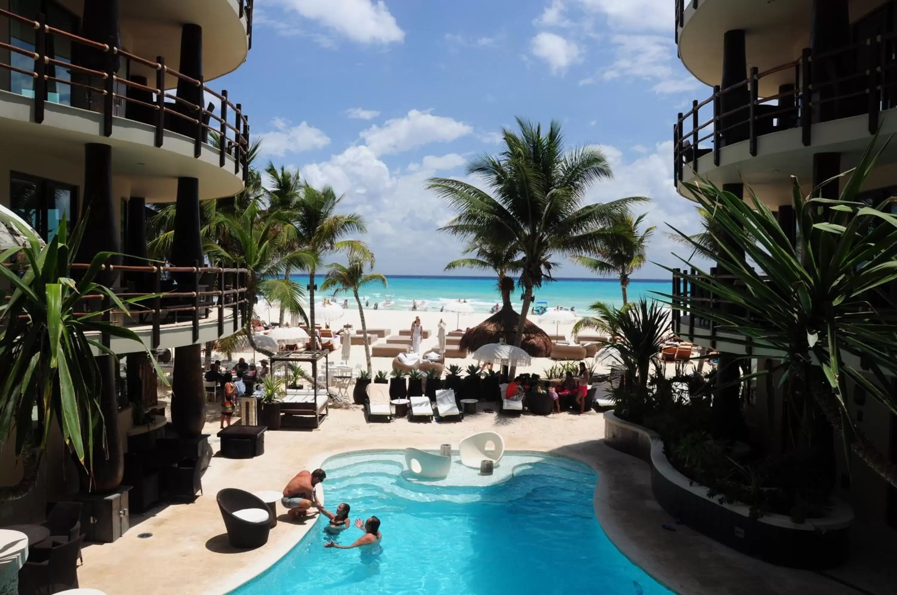 Day, Pool View in El Taj Oceanfront and Beachside Condo Hotel