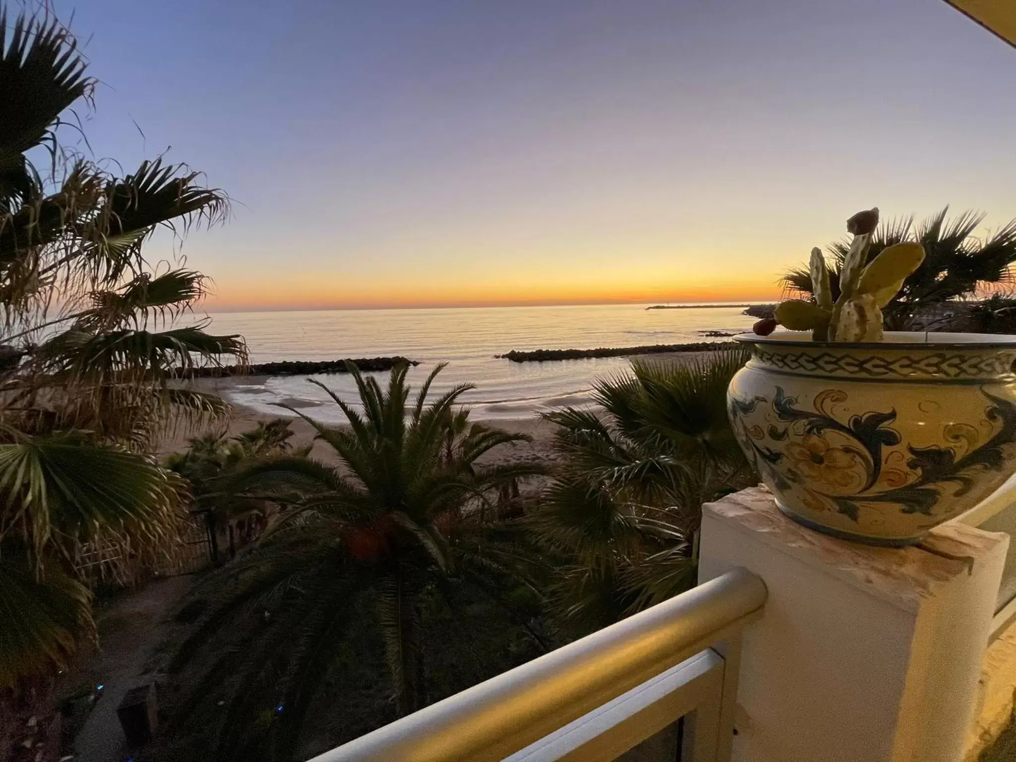 Balcony/Terrace in Hotel Sul Mare Al Gabbiano