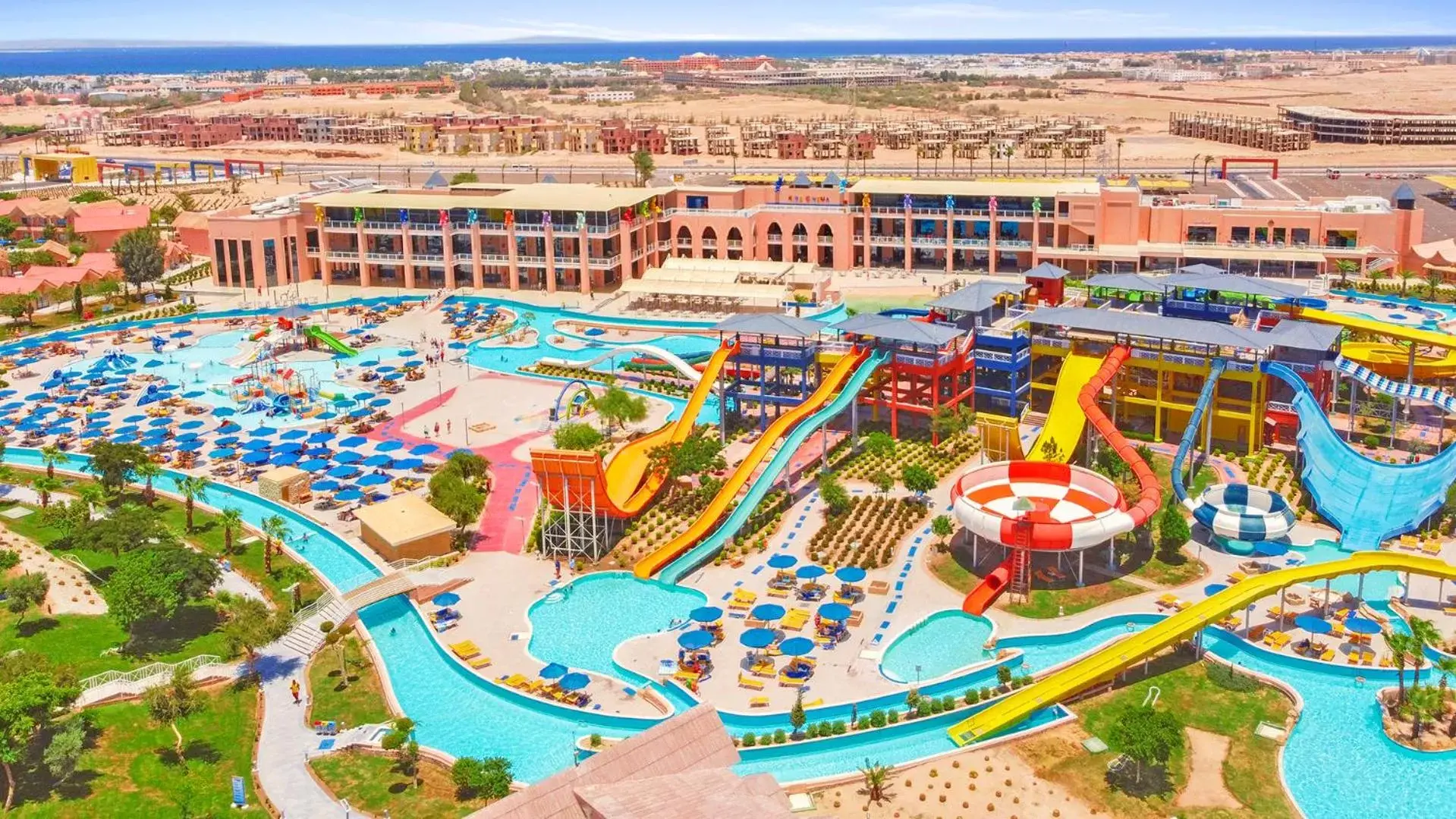 Aqua park, Pool View in Pickalbatros Jungle Aqua Park - Neverland Hurghada