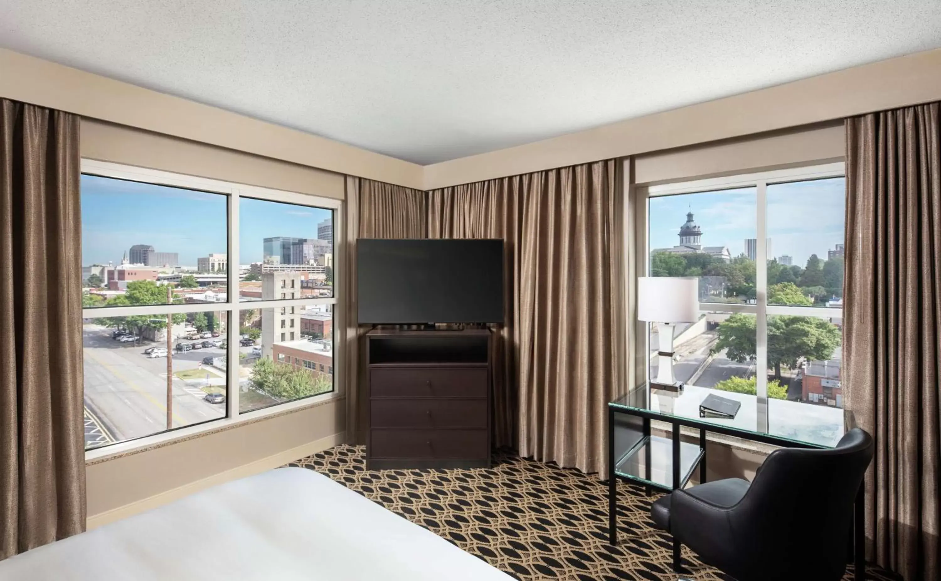Bedroom, View in Hilton Columbia Center