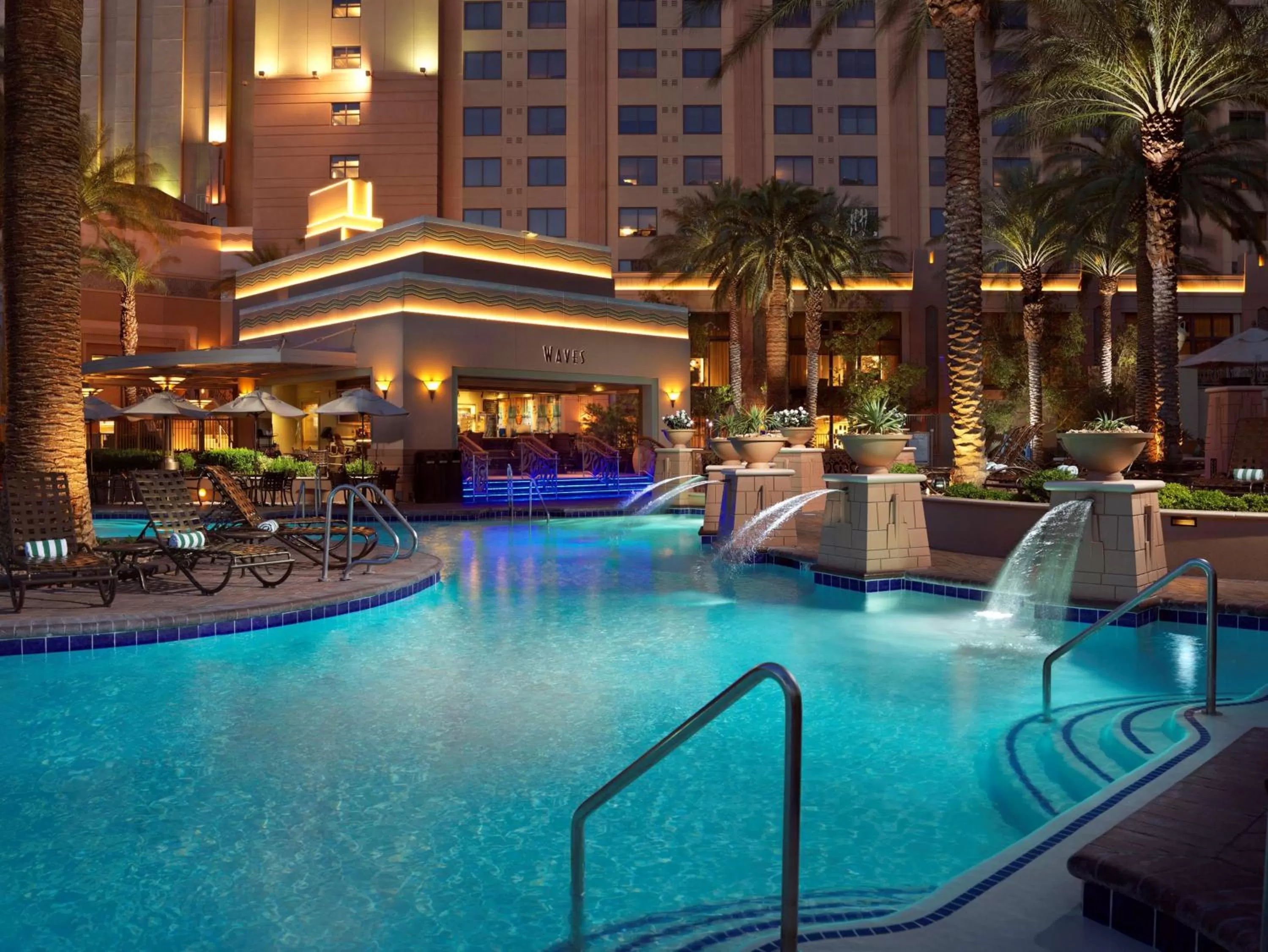 Swimming pool in Hilton Grand Vacations Club on the Las Vegas Strip