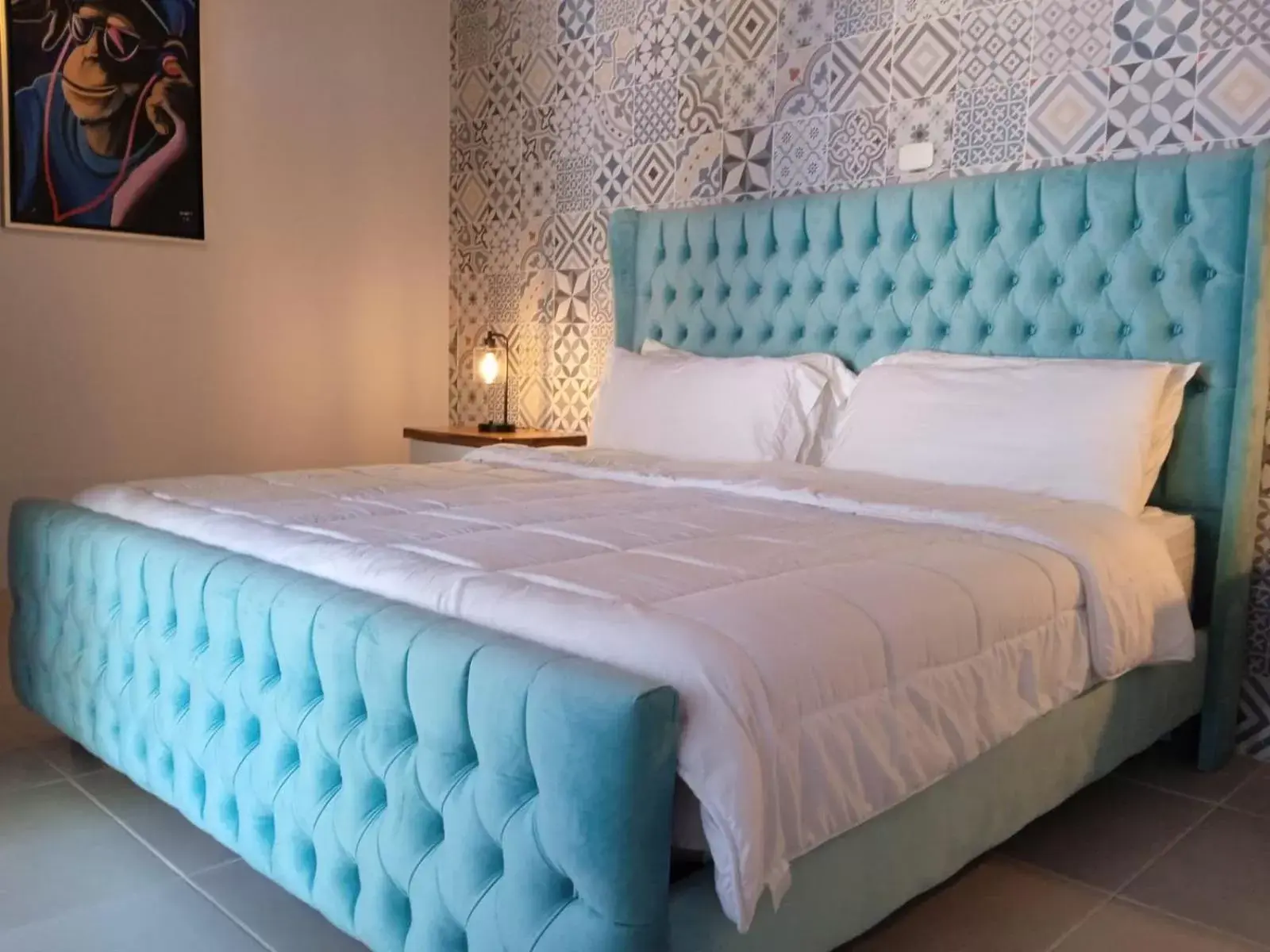 Bed in Hotel Mono Azul