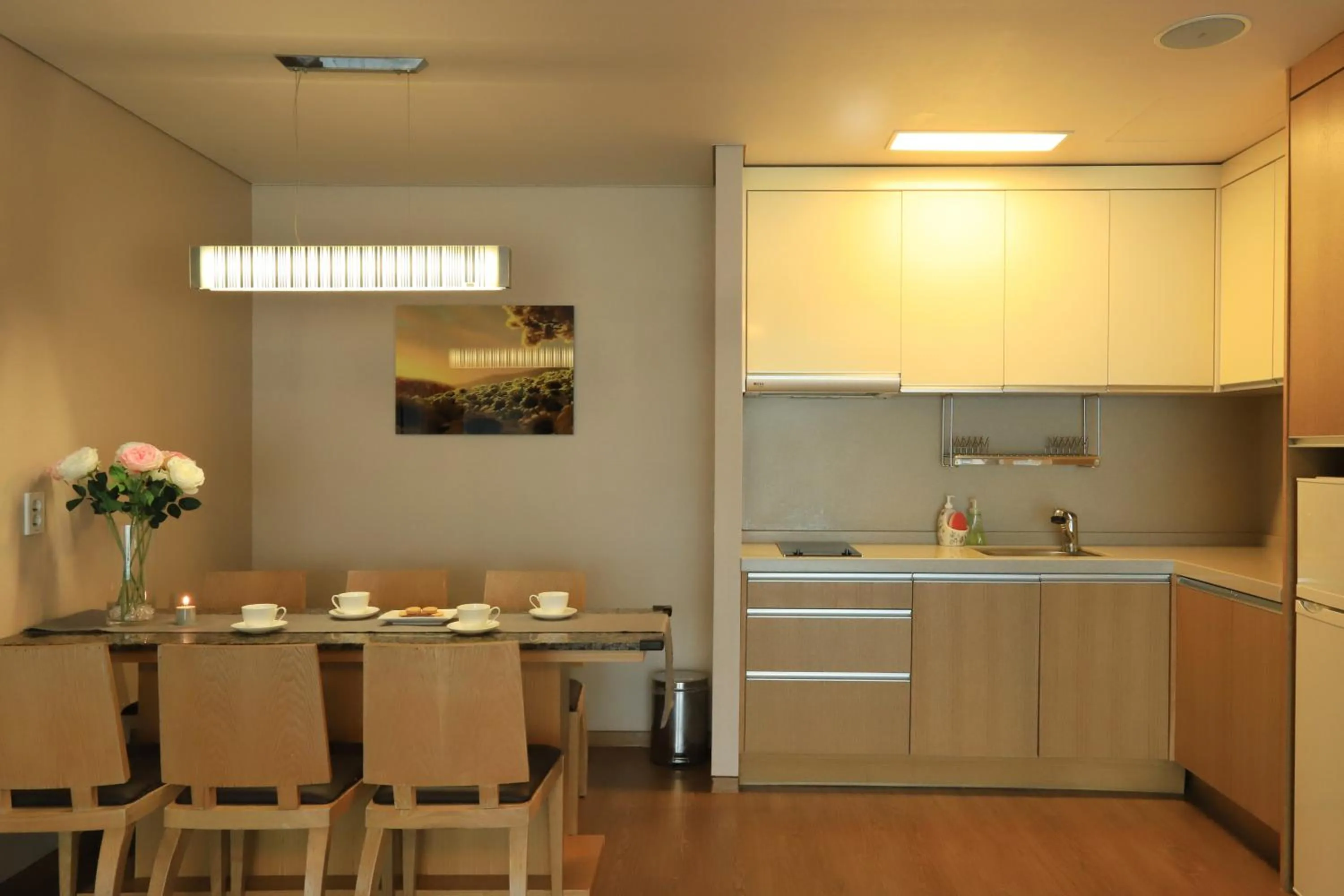 Kitchen or kitchenette in Y Resort Jeju