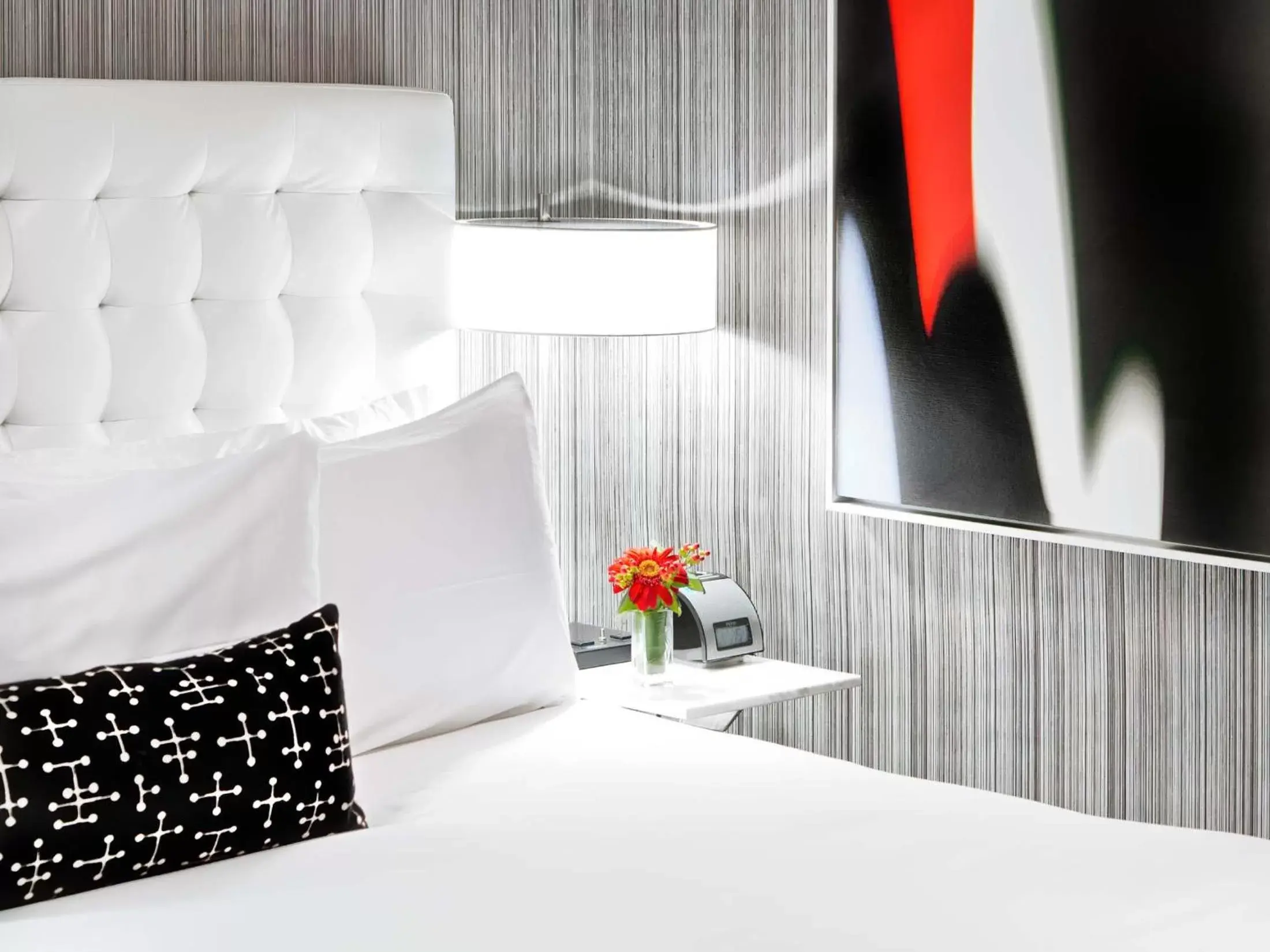 Bedroom, Bed in Moderne Hotel