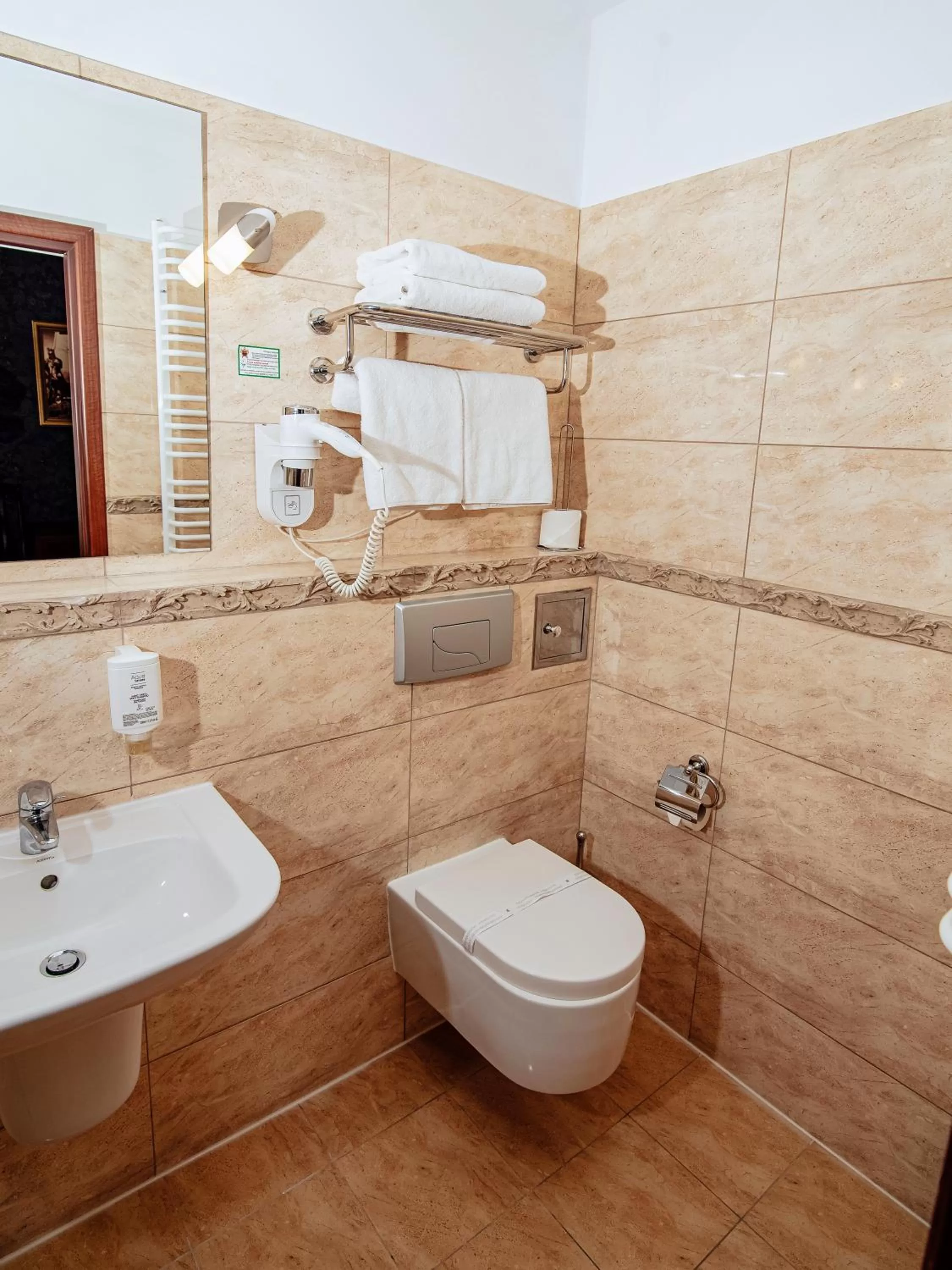 Toilet in Hotel Zamek Gniew