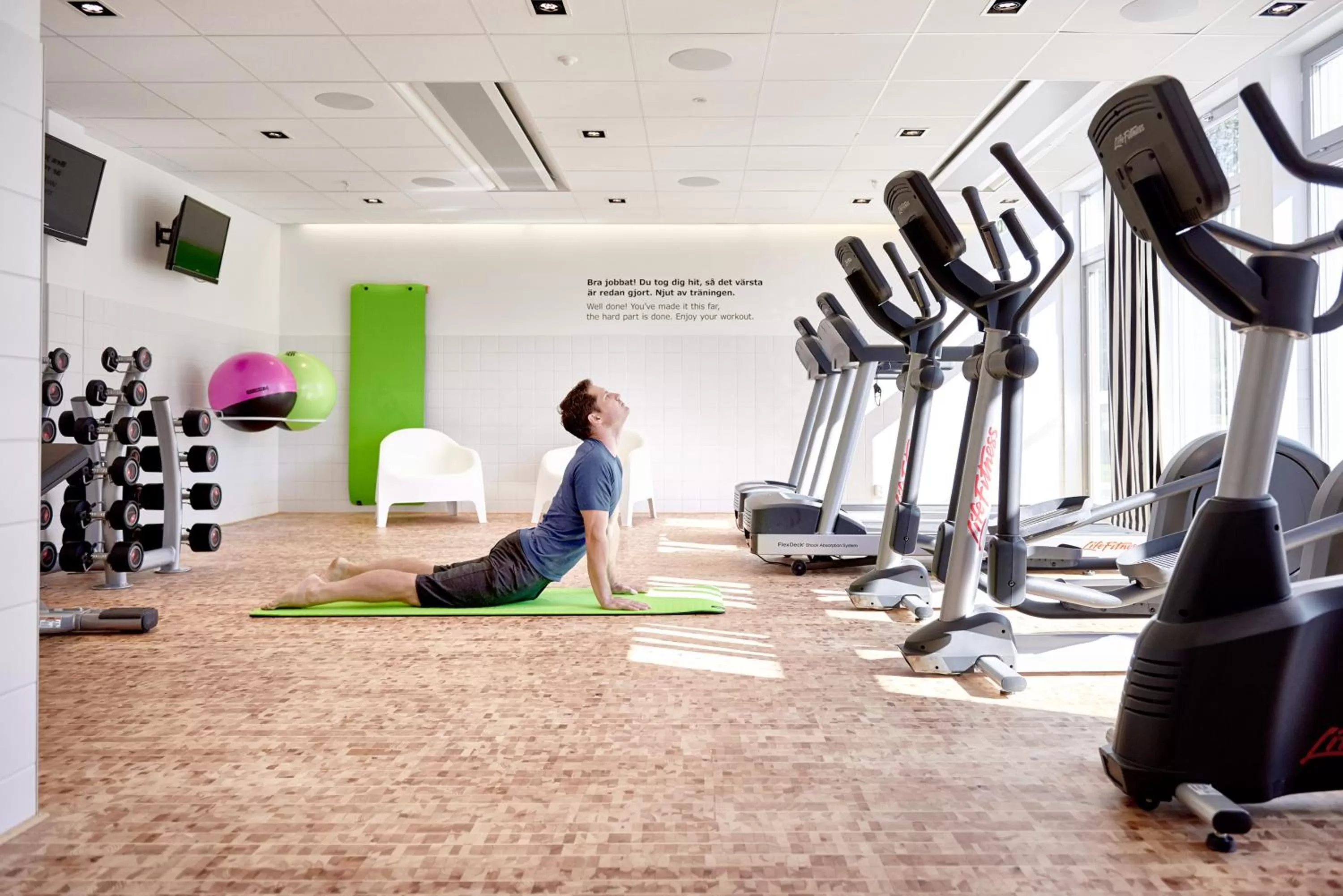 Fitness centre/facilities in IKEA Hotell