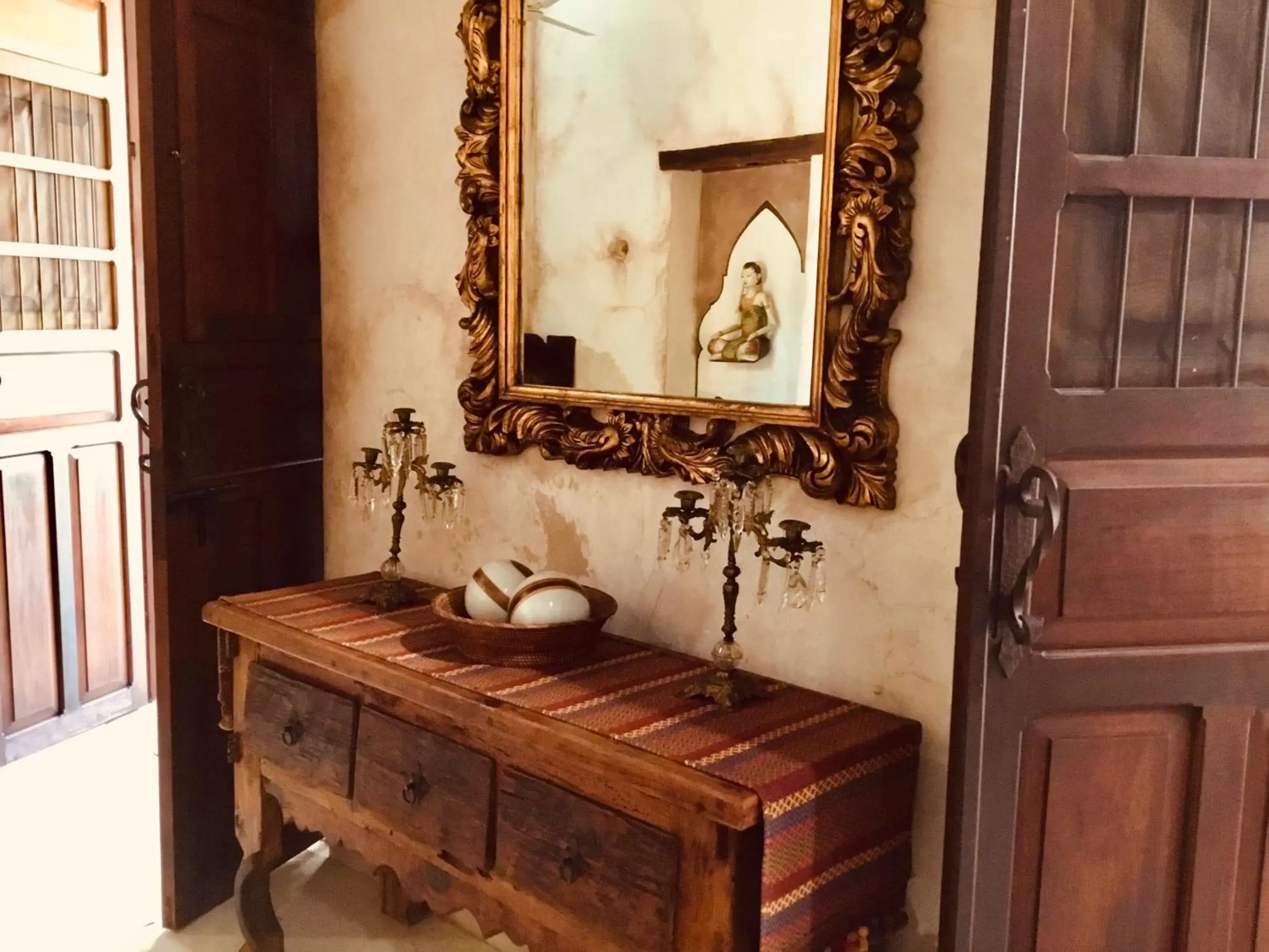 Decorative detail, Bathroom in Hacienda Sacnicte