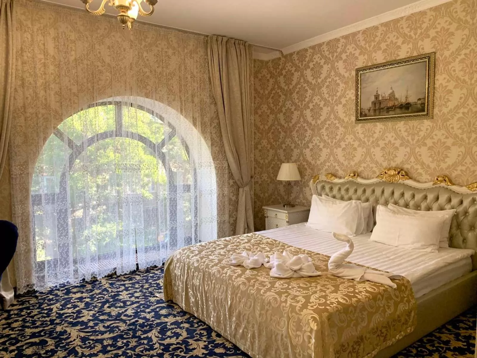 Decorative detail, Bed in Boutique Hotel California