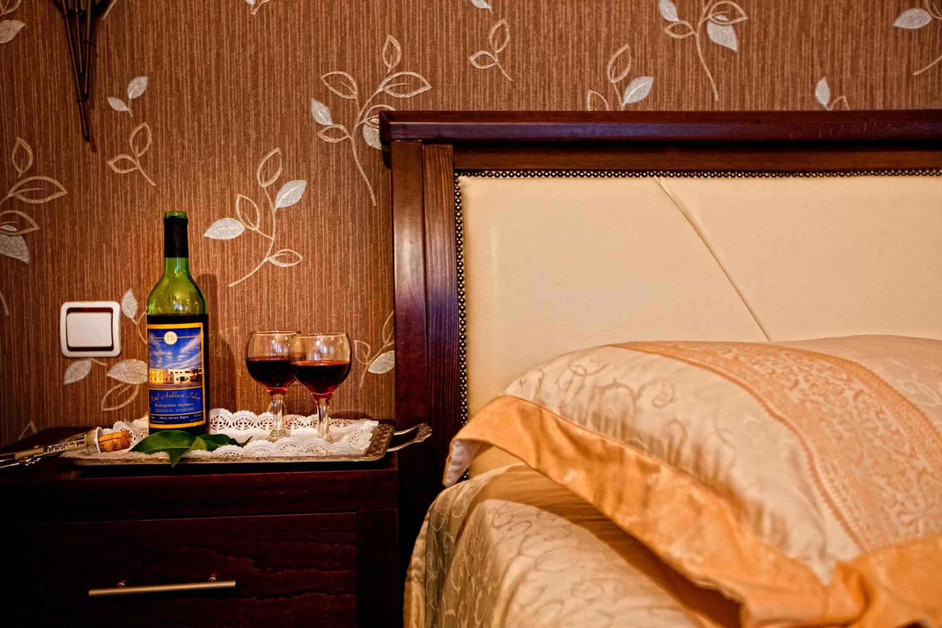 Decorative detail, Bed in Achillion Palace