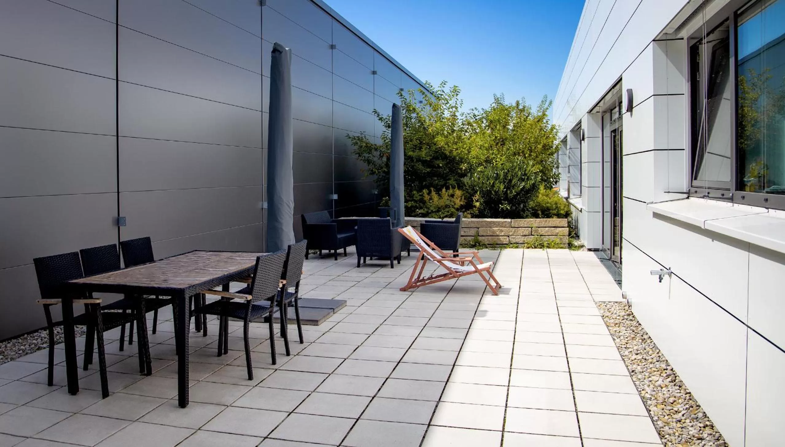 Balcony/Terrace in Hotel Garni Fischerfleck in Ismaning near Munich