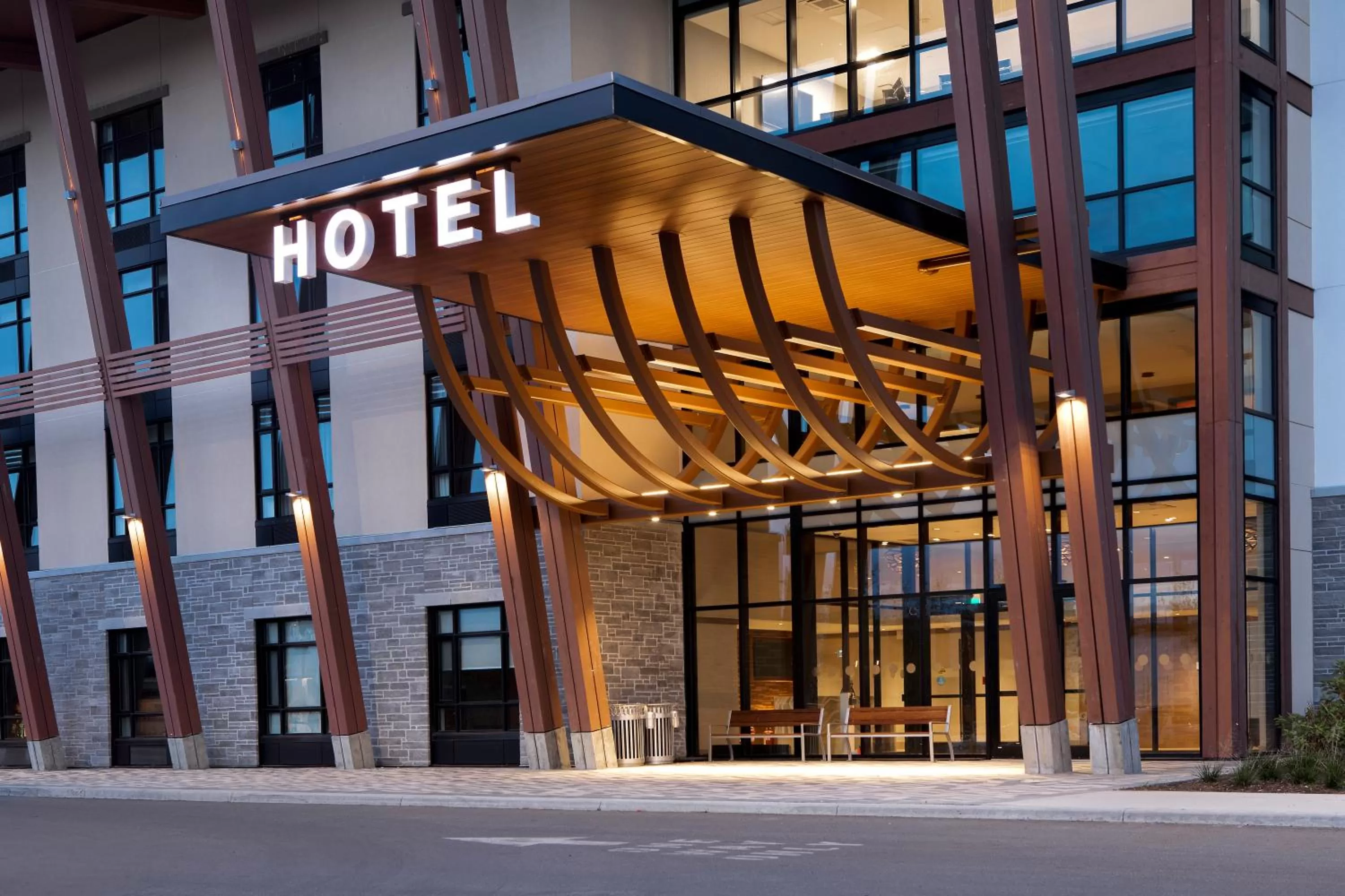 Property building in Great Blue Heron Hotel