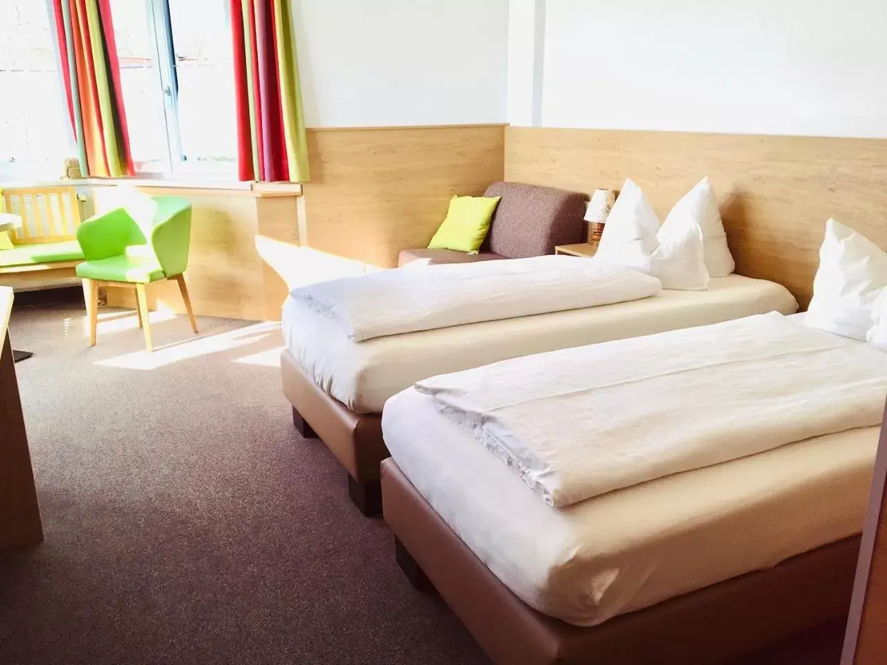 Bed in Isar Hotel