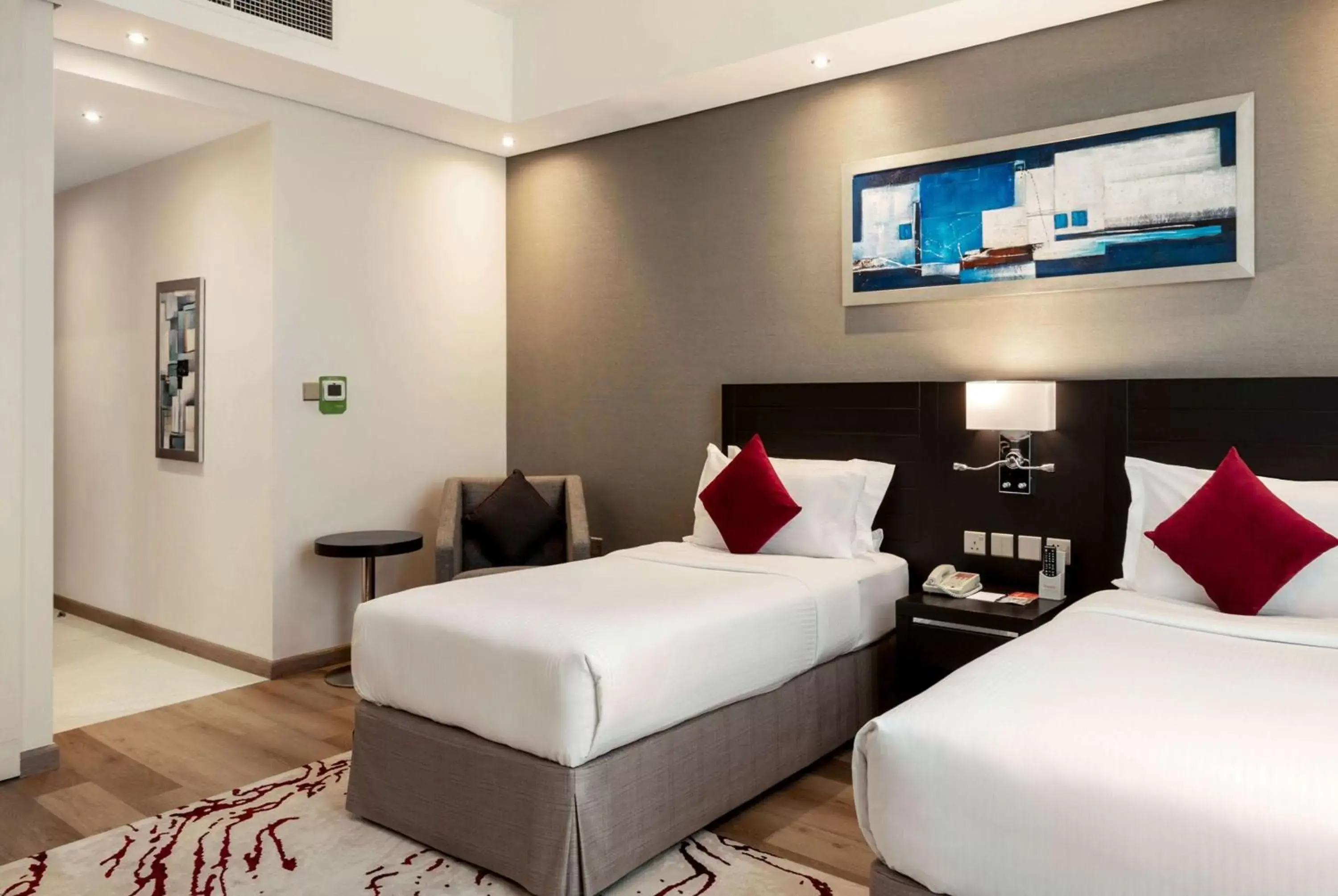 Photo of the whole room, Bed in Ramada by Wyndham Dubai Barsha Heights