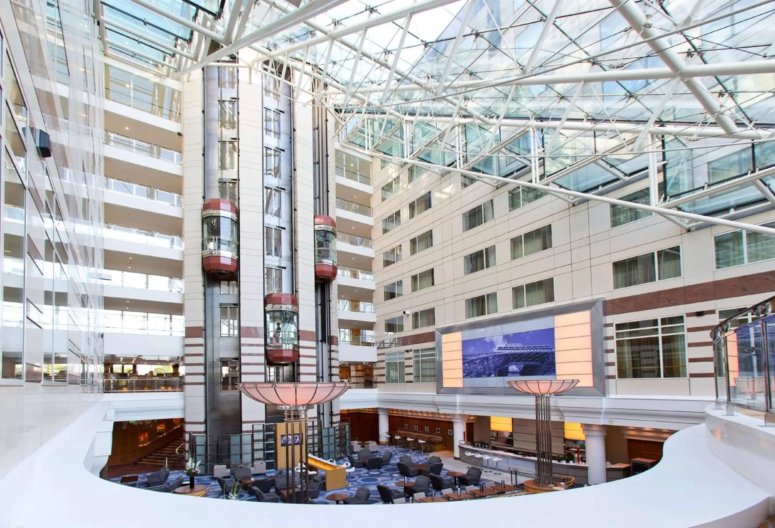 Lobby or reception, Property Building in Hilton Paris Charles De Gaulle Airport