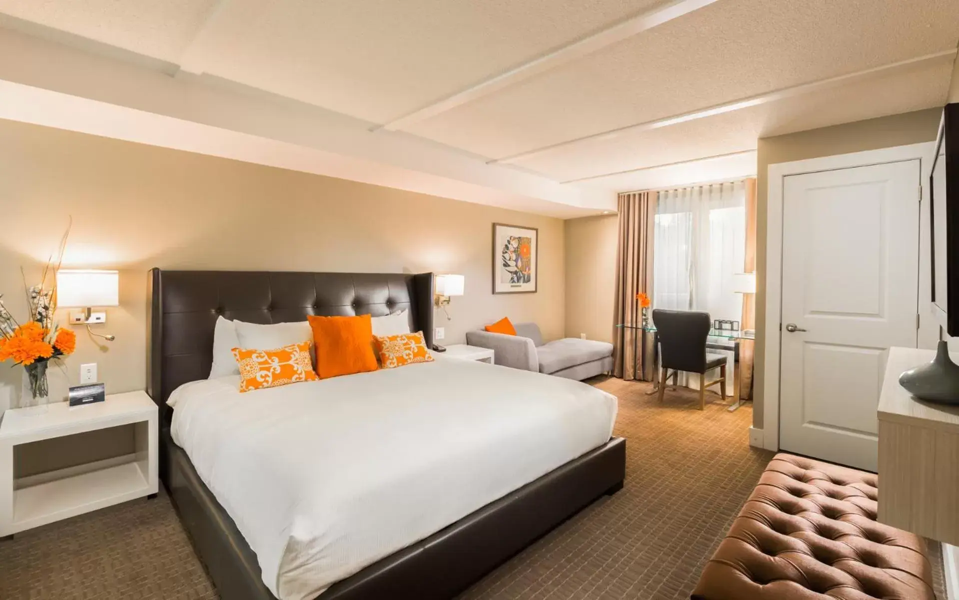 Bed in Living Water Resort & Spa