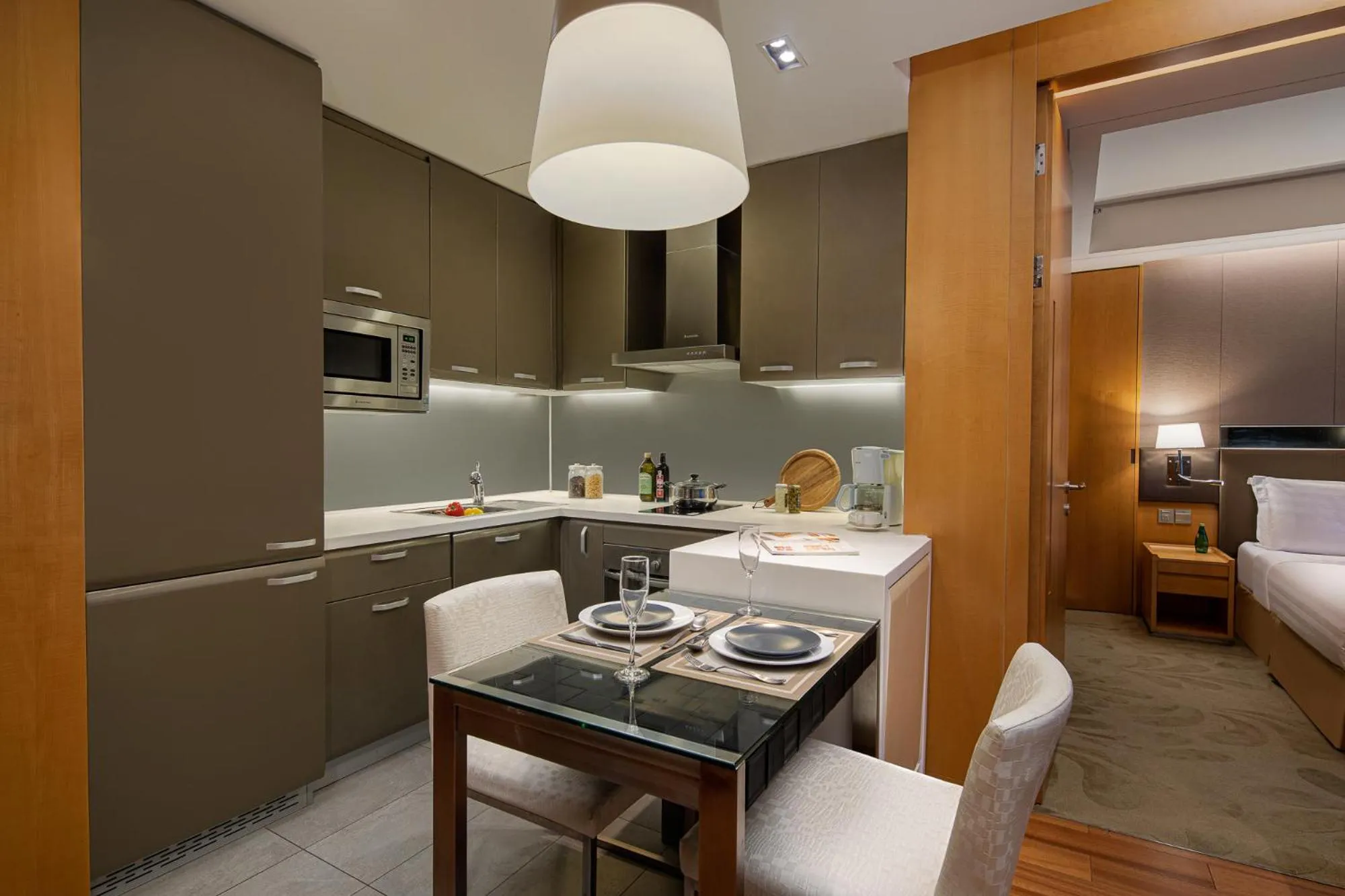 Kitchen or kitchenette in Ascott Raffles City Beijing