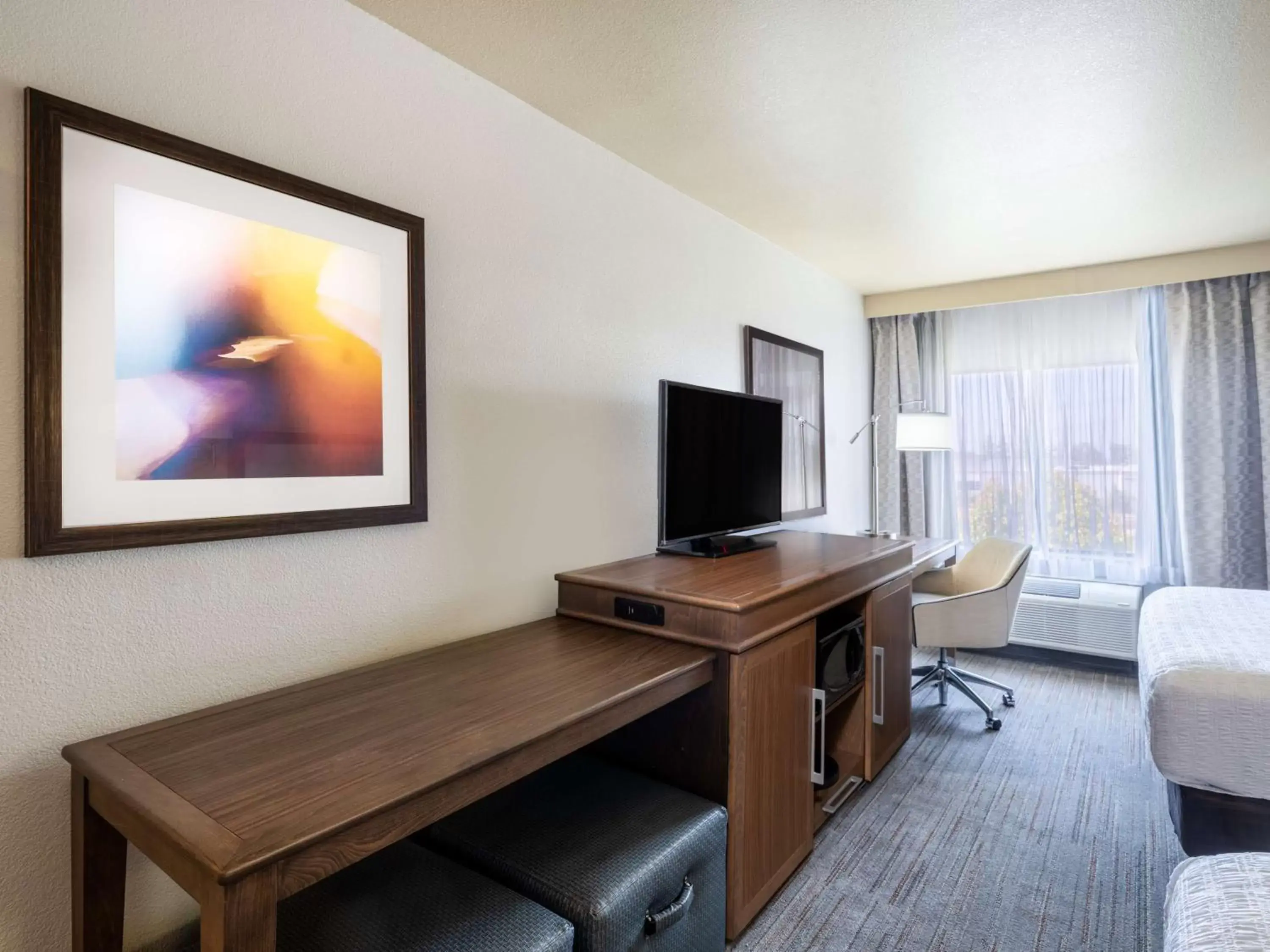 Bedroom, TV/Entertainment Center in Hampton Inn Irvine/East Lake Forest