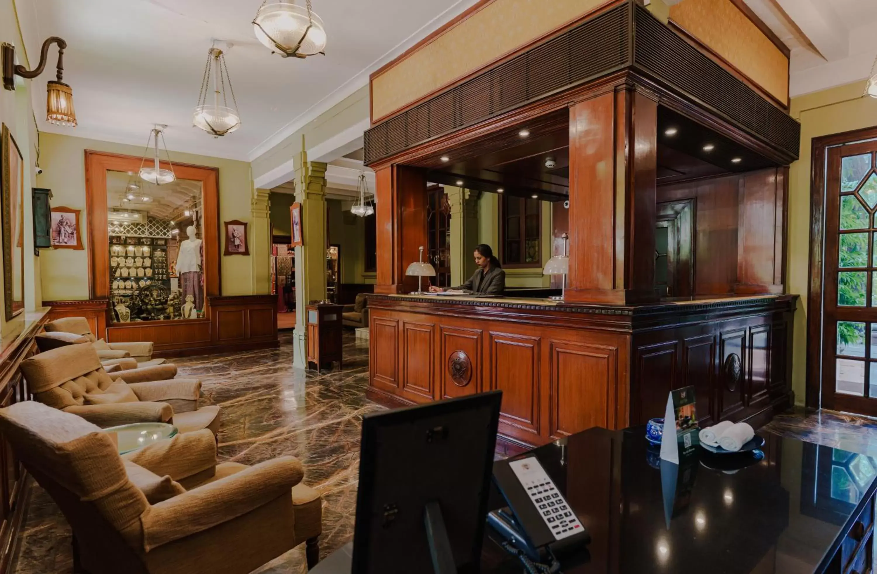 Lobby or reception in Ajit Bhawan - A Palace Resort Lobby or reception in Ajit Bhawan - A Palace Resort