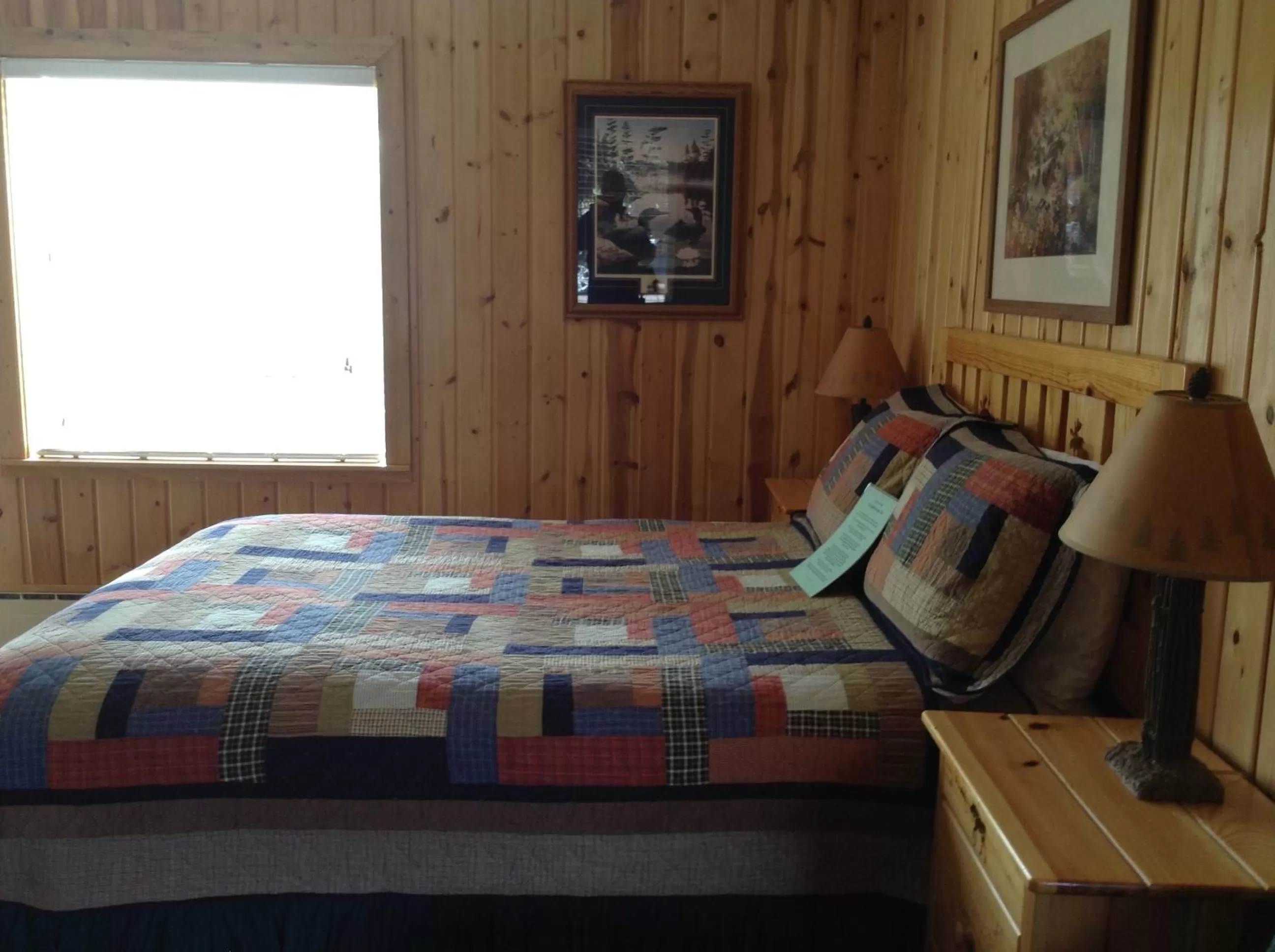 Bed in Willard Munger Inn