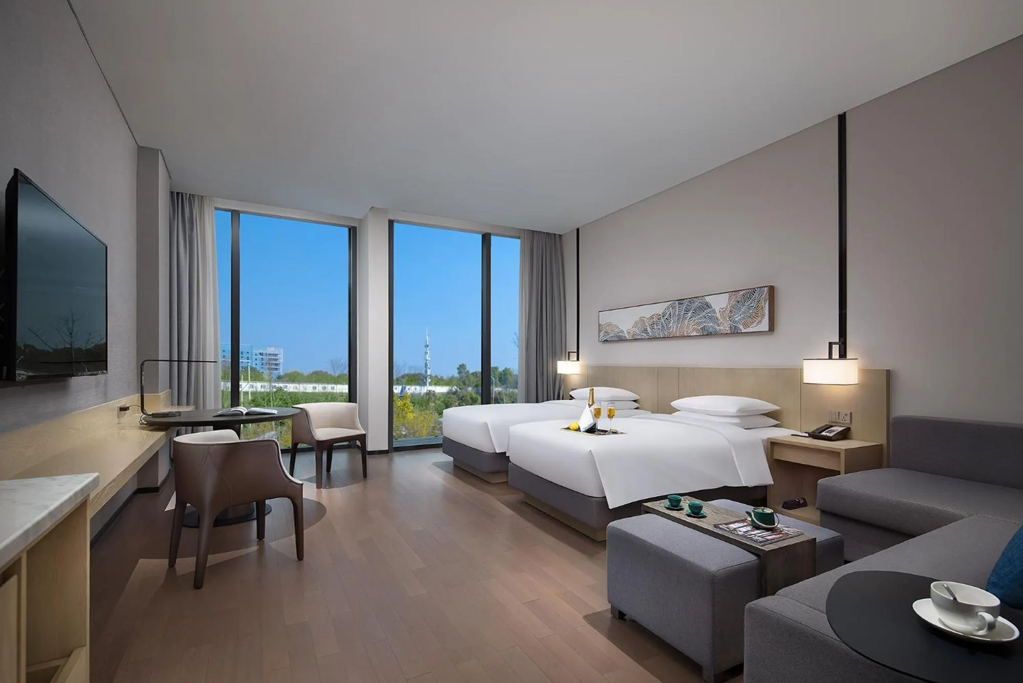 Photo of the whole room, Bed in Hyatt Place Changsha Airport