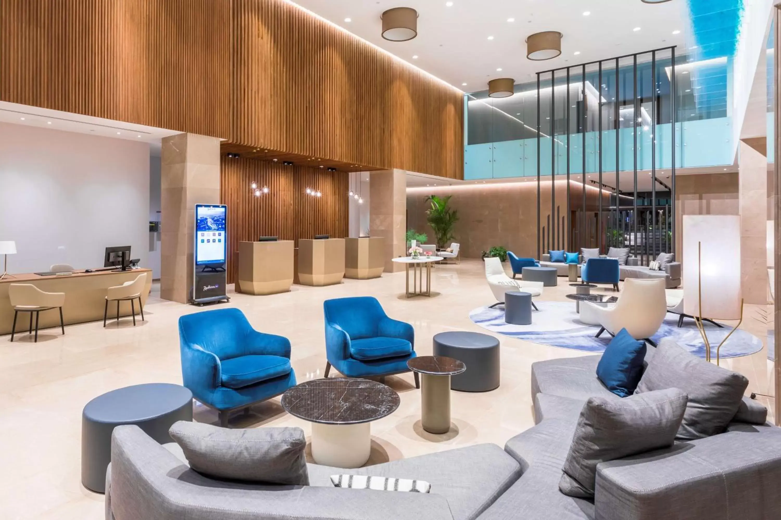 Lobby or reception in Radisson Blu Hotel, Larnaca Lobby or reception in Radisson Blu Hotel, Larnaca