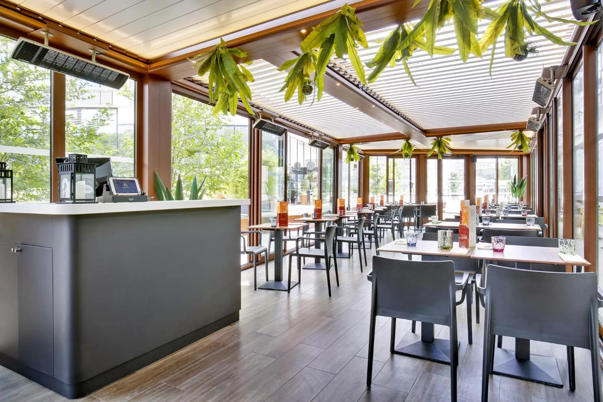 Patio in ibis Styles Paris Charles de Gaulle Airport