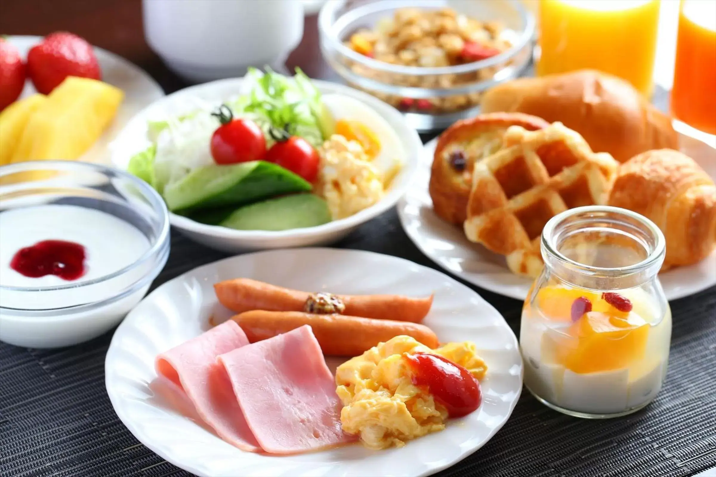 Breakfast, Food in Hotel Hokke Club Sapporo