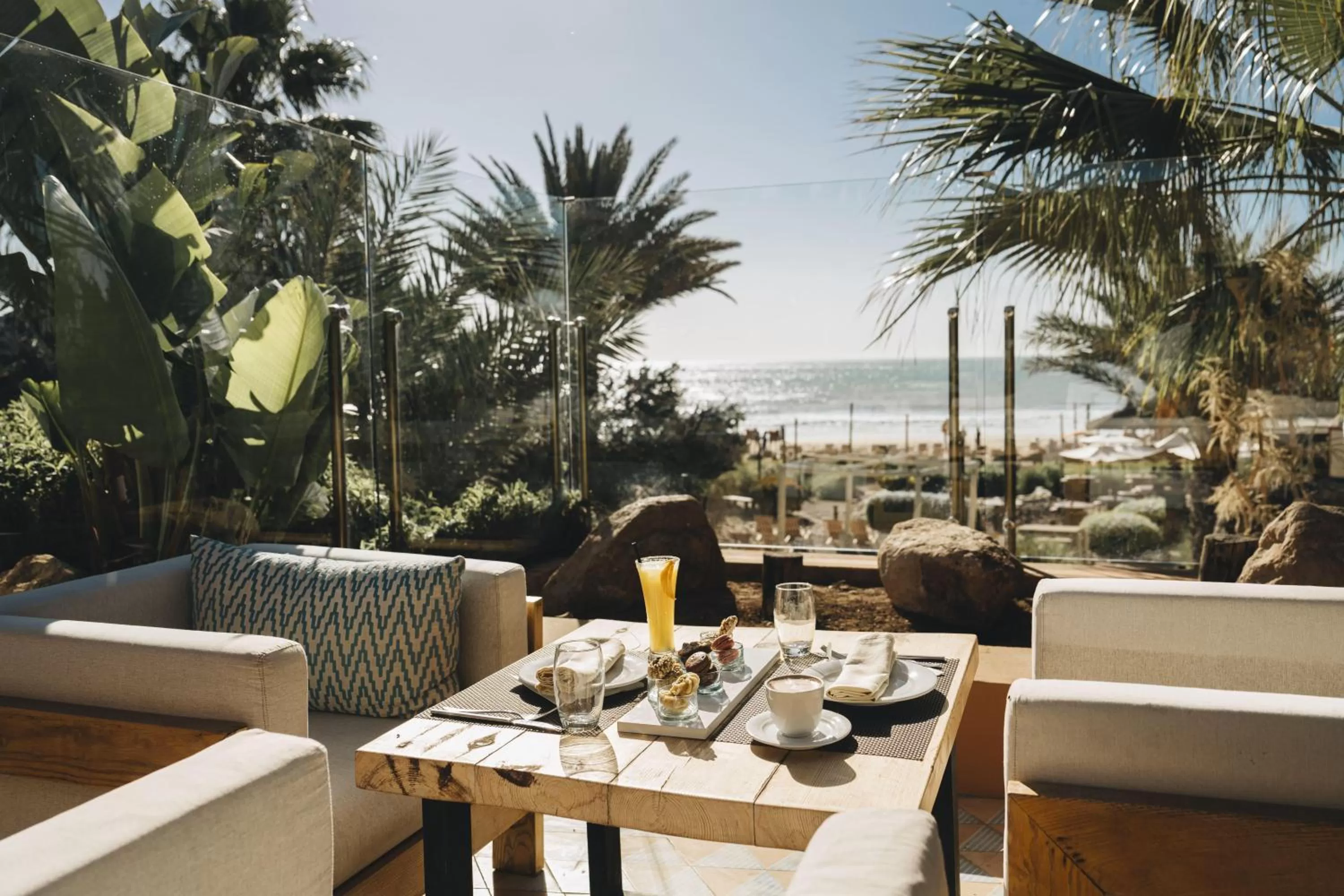 Lobby or reception in Paradis Plage Surf Yoga & Spa