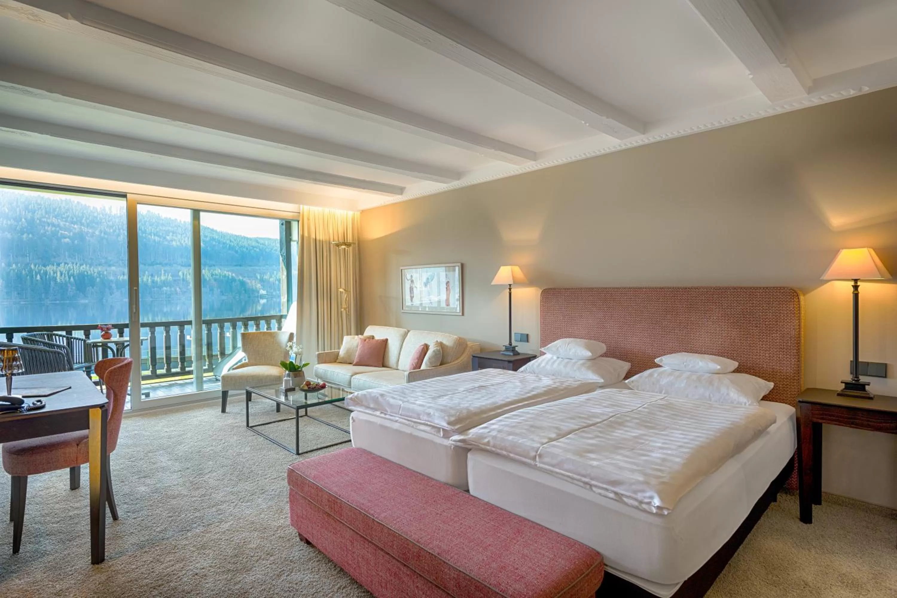 Bed in Treschers Schwarzwald Hotel