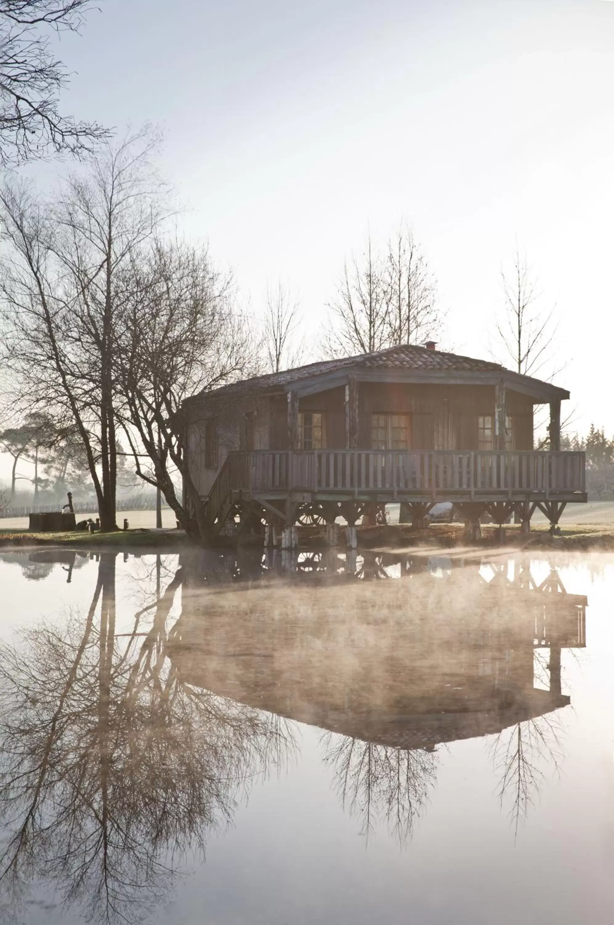 Lake view, Winter in Les Sources de Caudalie