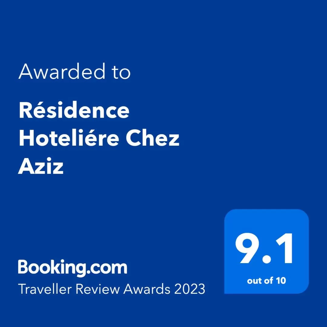 Property building, Logo/Certificate/Sign/Award in Résidence Hoteliére Chez Aziz