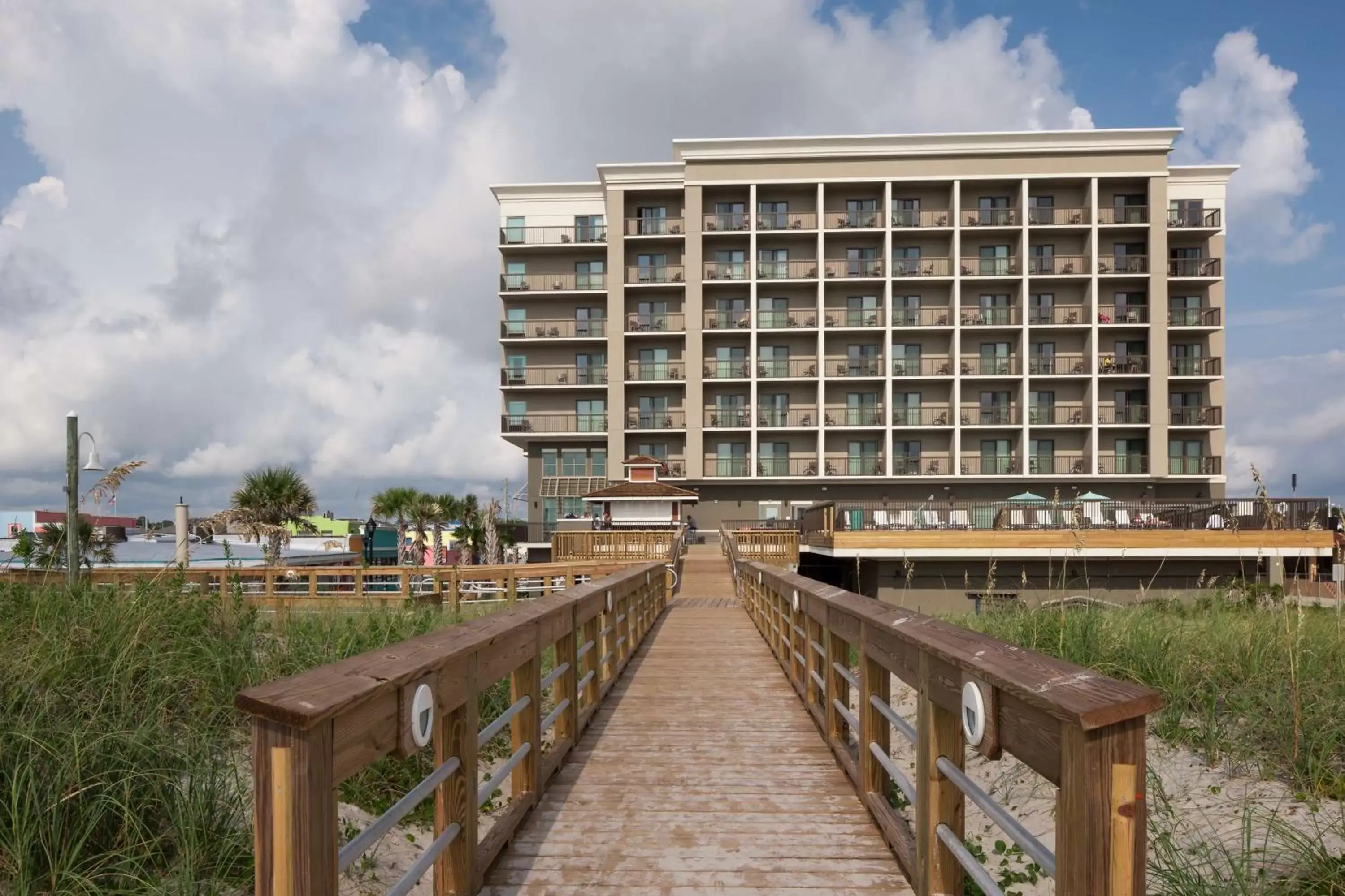 Property building in Hampton Inn & Suites by Hilton Carolina Beach Oceanfront Property building in Hampton Inn & Suites by Hilton Carolina Beach Oceanfront