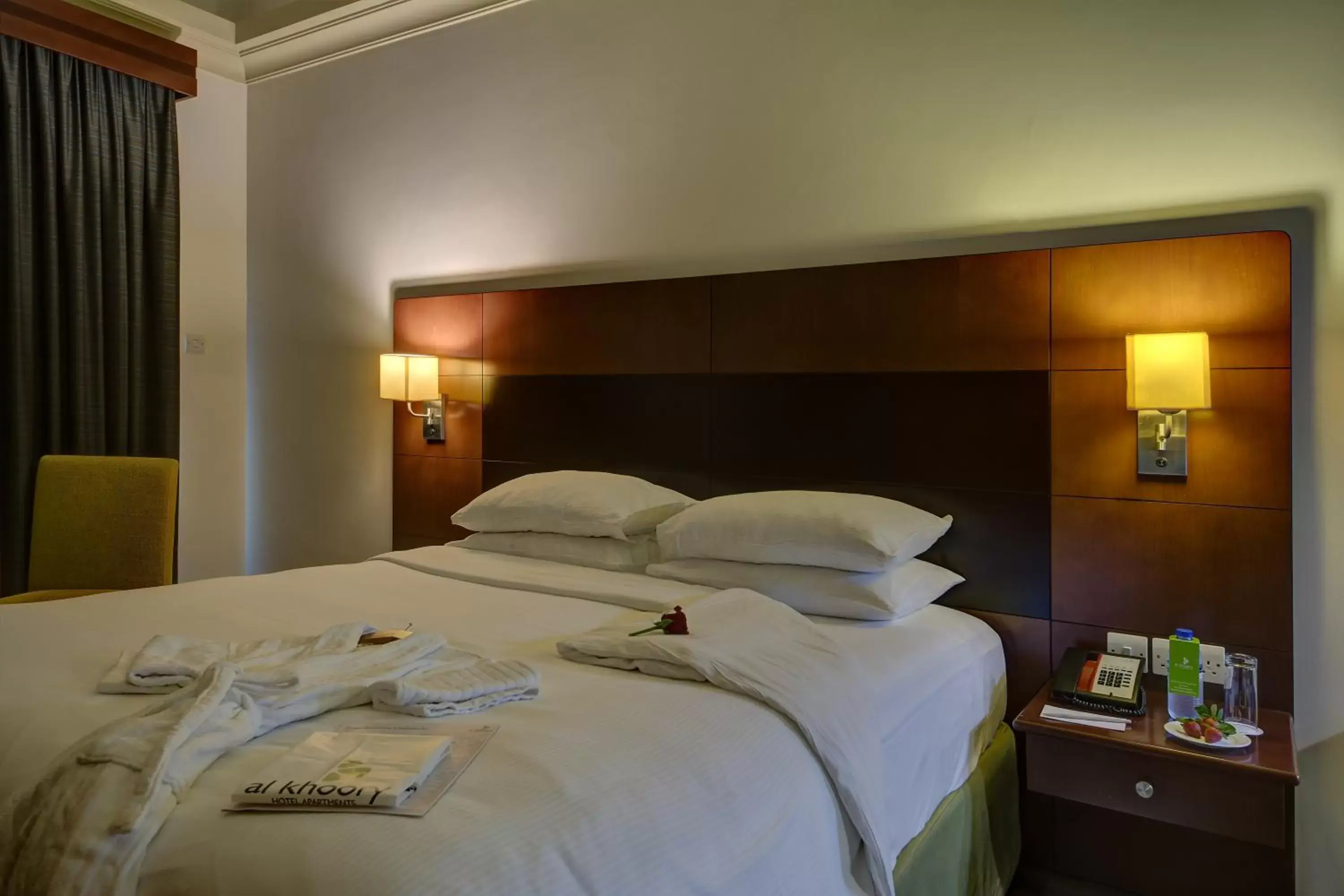 Bedroom, Bed in Al Khoory Hotel Apartments Al Barsha