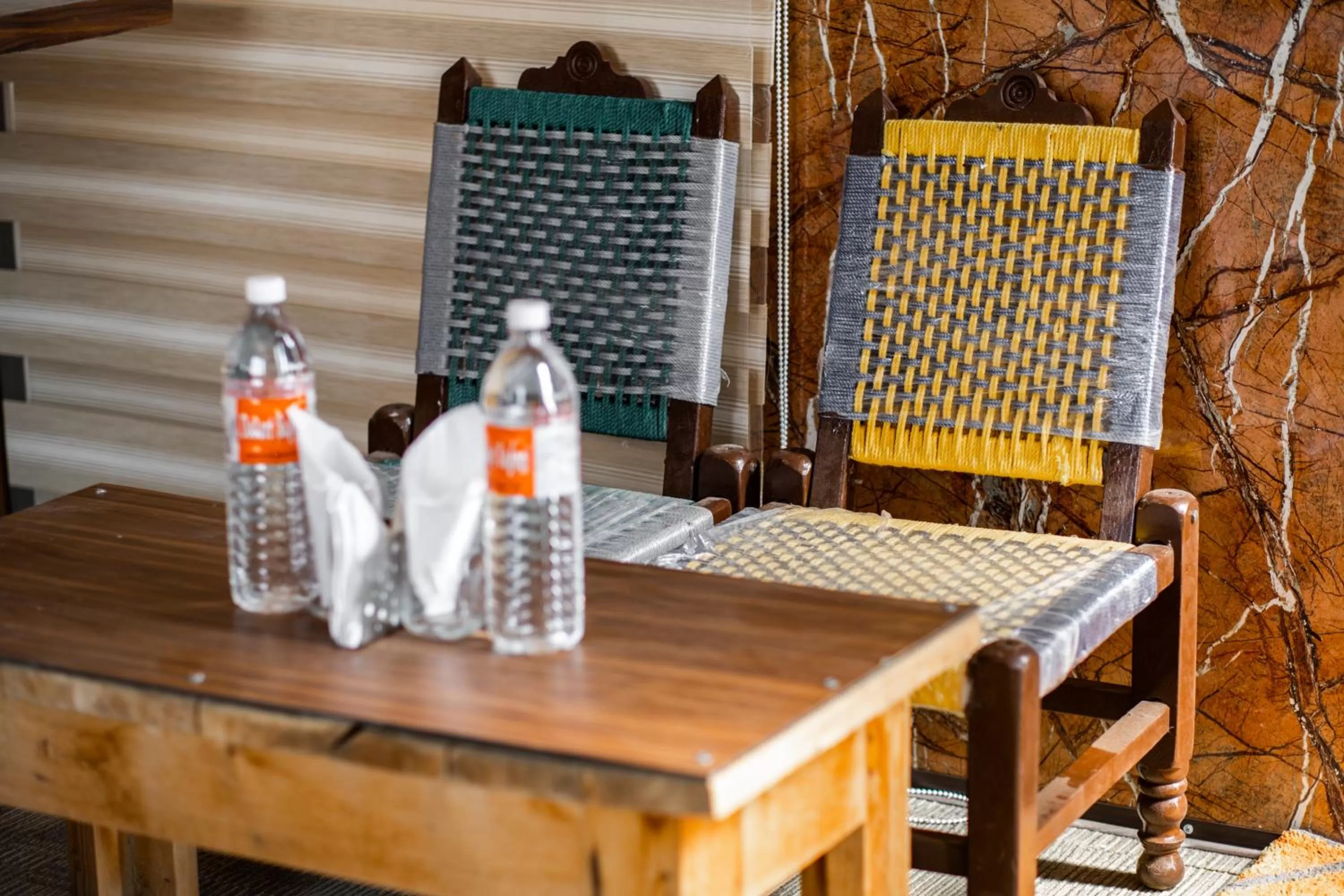 Seating area in Bhati Desert Camp Sam