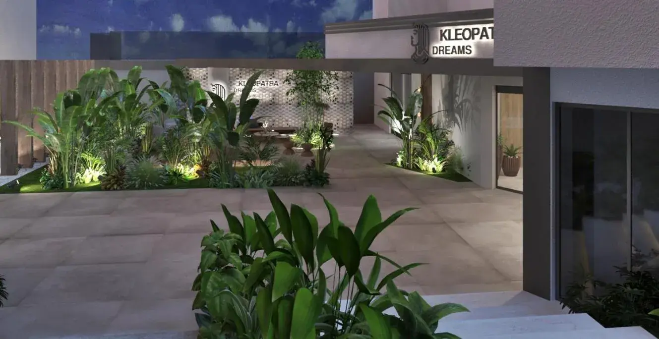 Facade/entrance in Kleopatra Dreams Beach Hotel