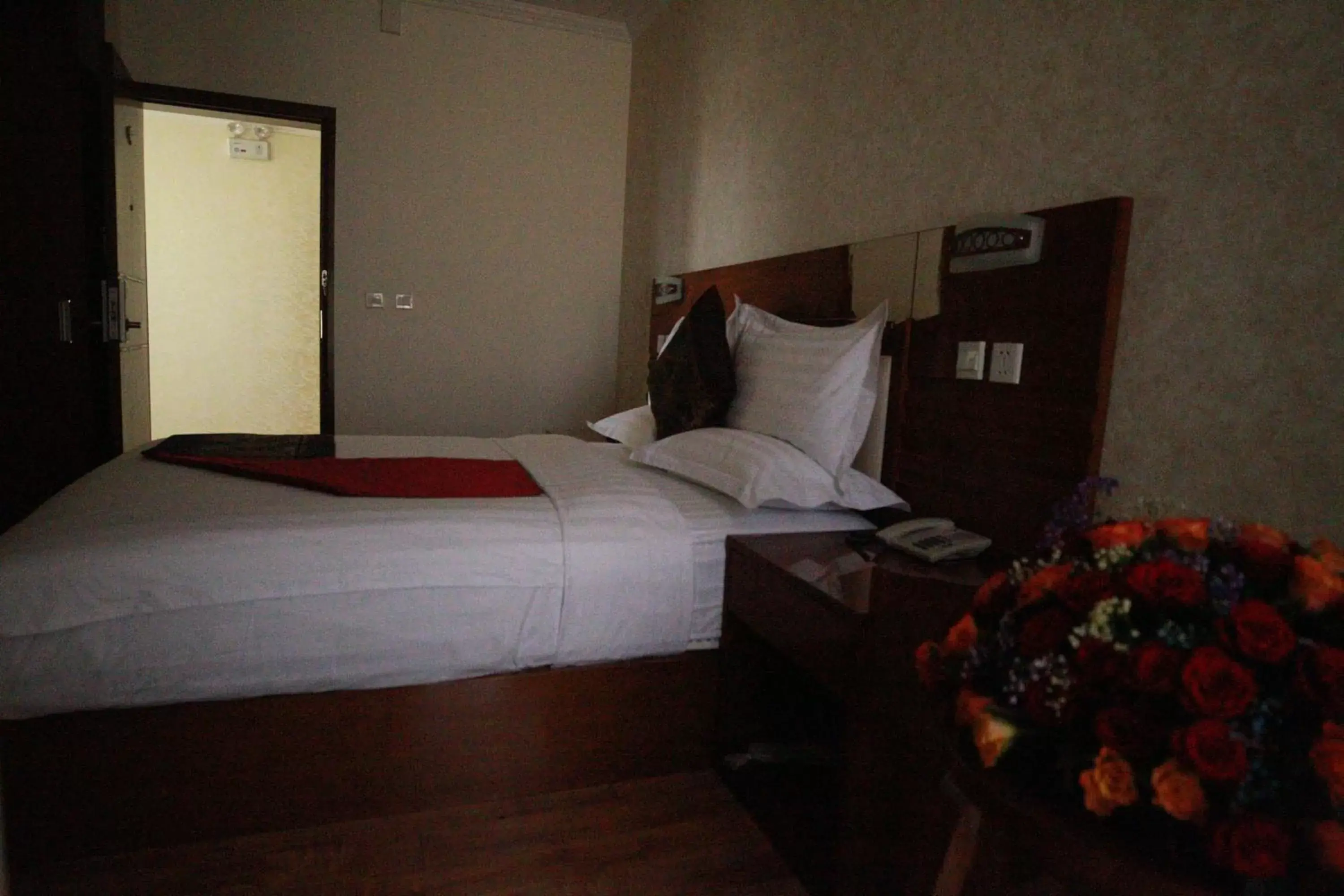 Bed in Marcen Addis Hotel