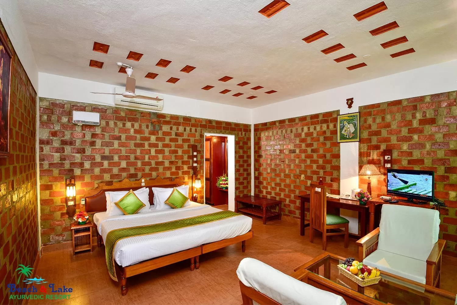 Photo of the whole room, Bed in Beach and Lake Ayurvedic Resort, Kovalam