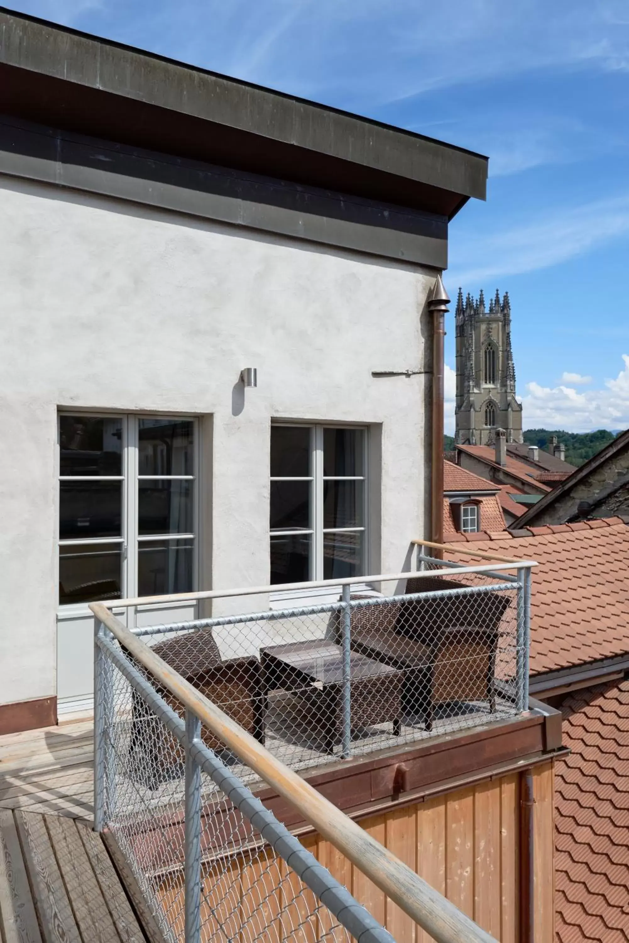 Balcony/Terrace in Aparthotel Hine Adon Fribourg