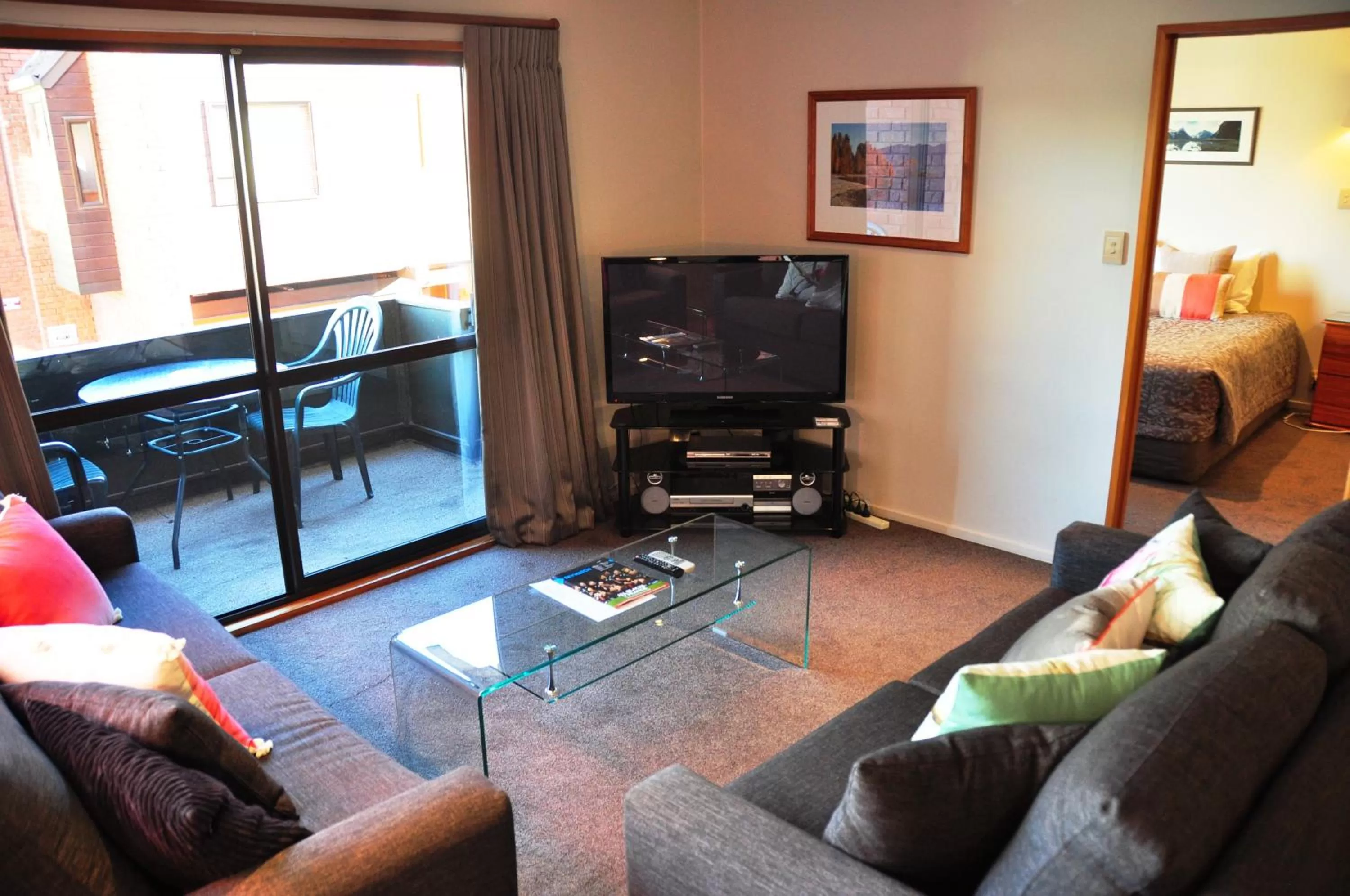 Seating area in St James Apartments