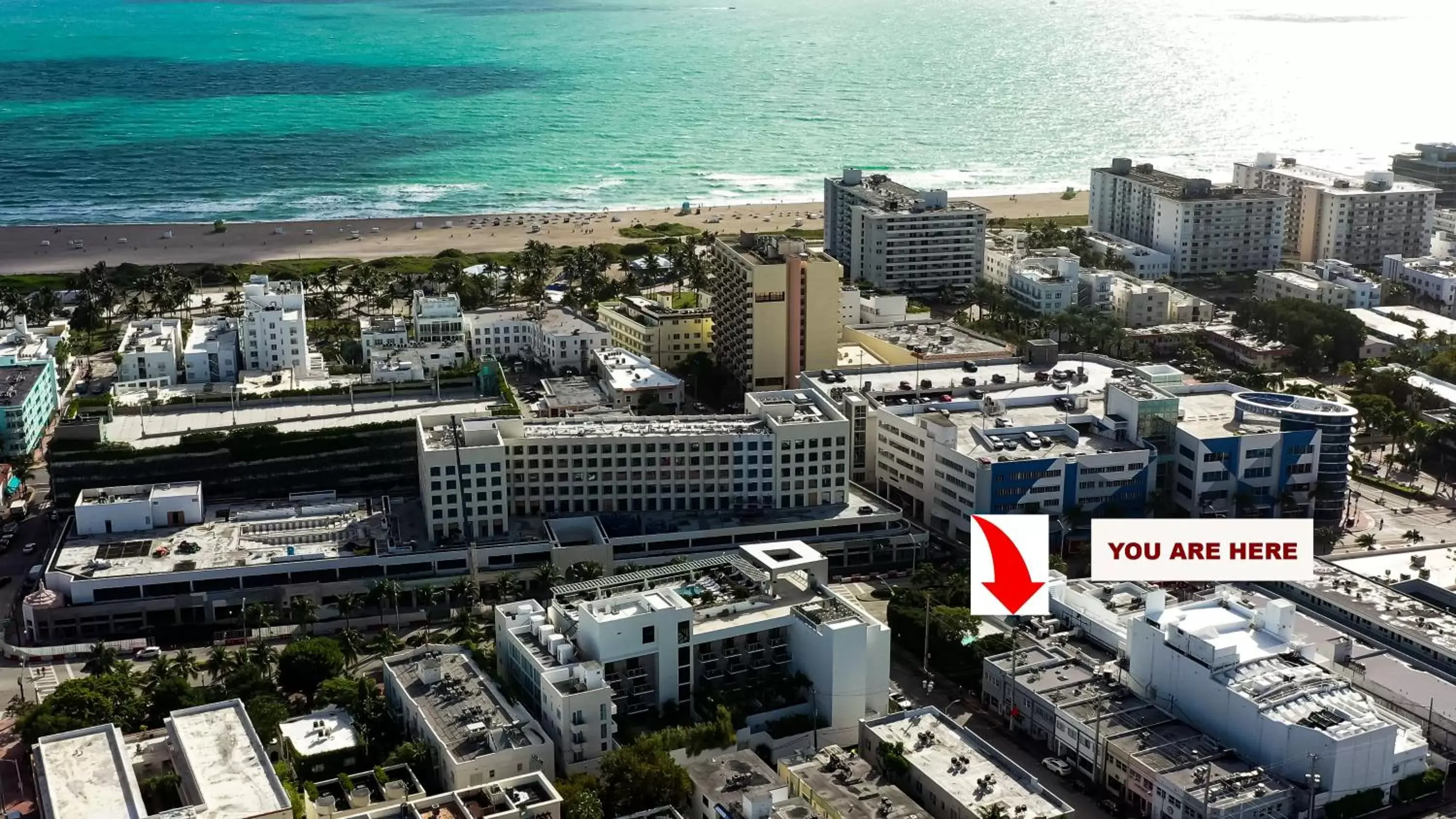 Property building, Bird's-eye View in Miami Beach Rooms B&B