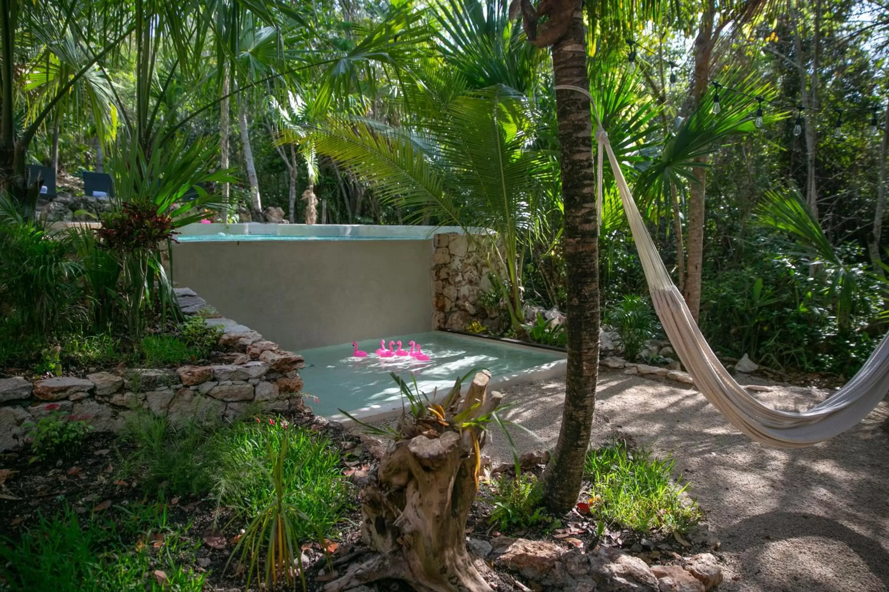 Patio in Hotel Buenavista Bacalar - Yoga & Meditation Included